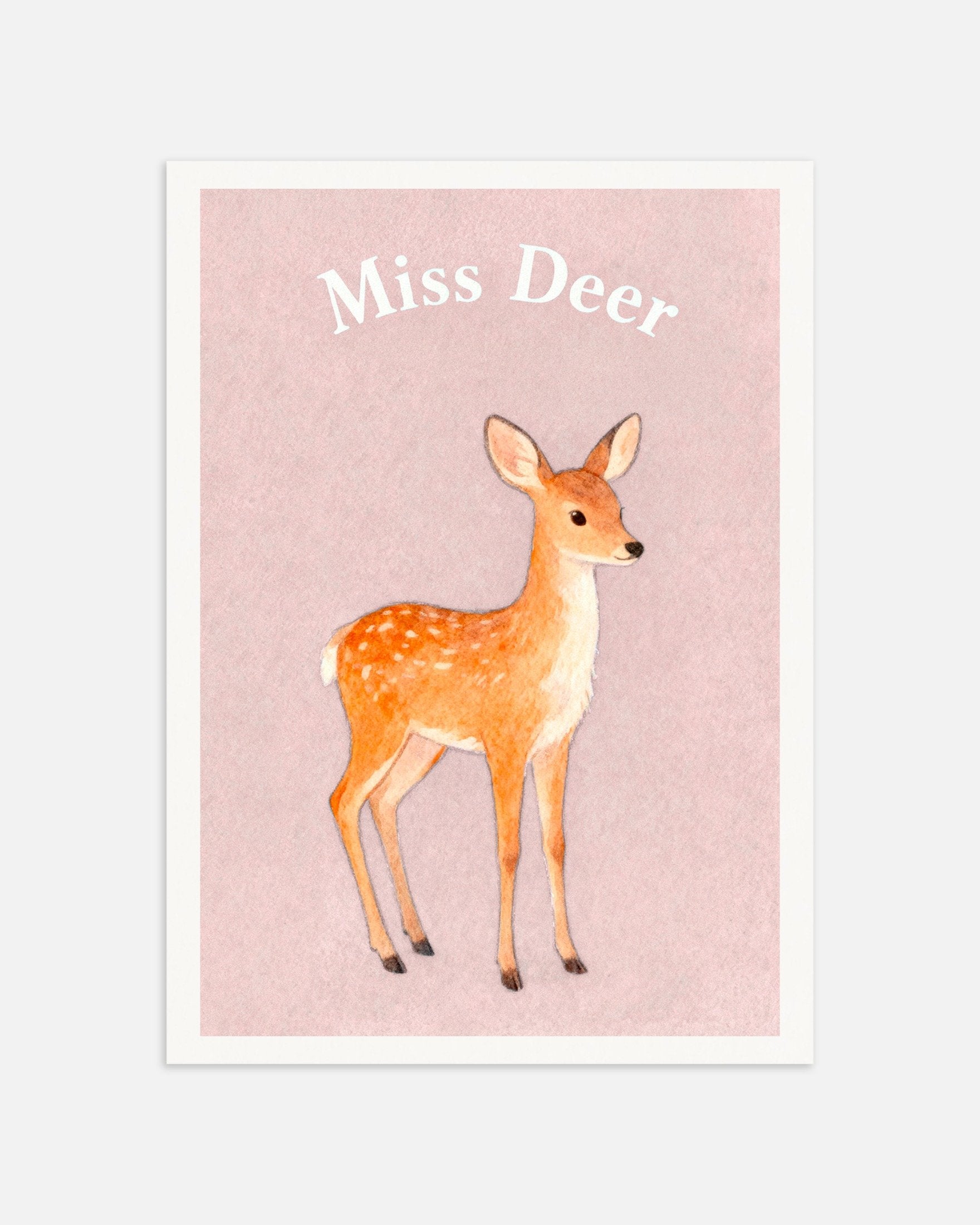 Poster of Nursery deer wall art – Gentle woodland poster, thumbnail