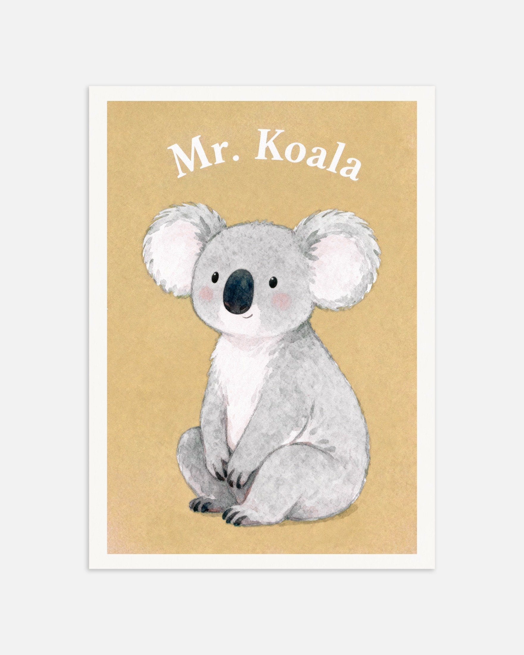 Poster of Nursery koala wall art – Sleepy bear poster, thumbnail