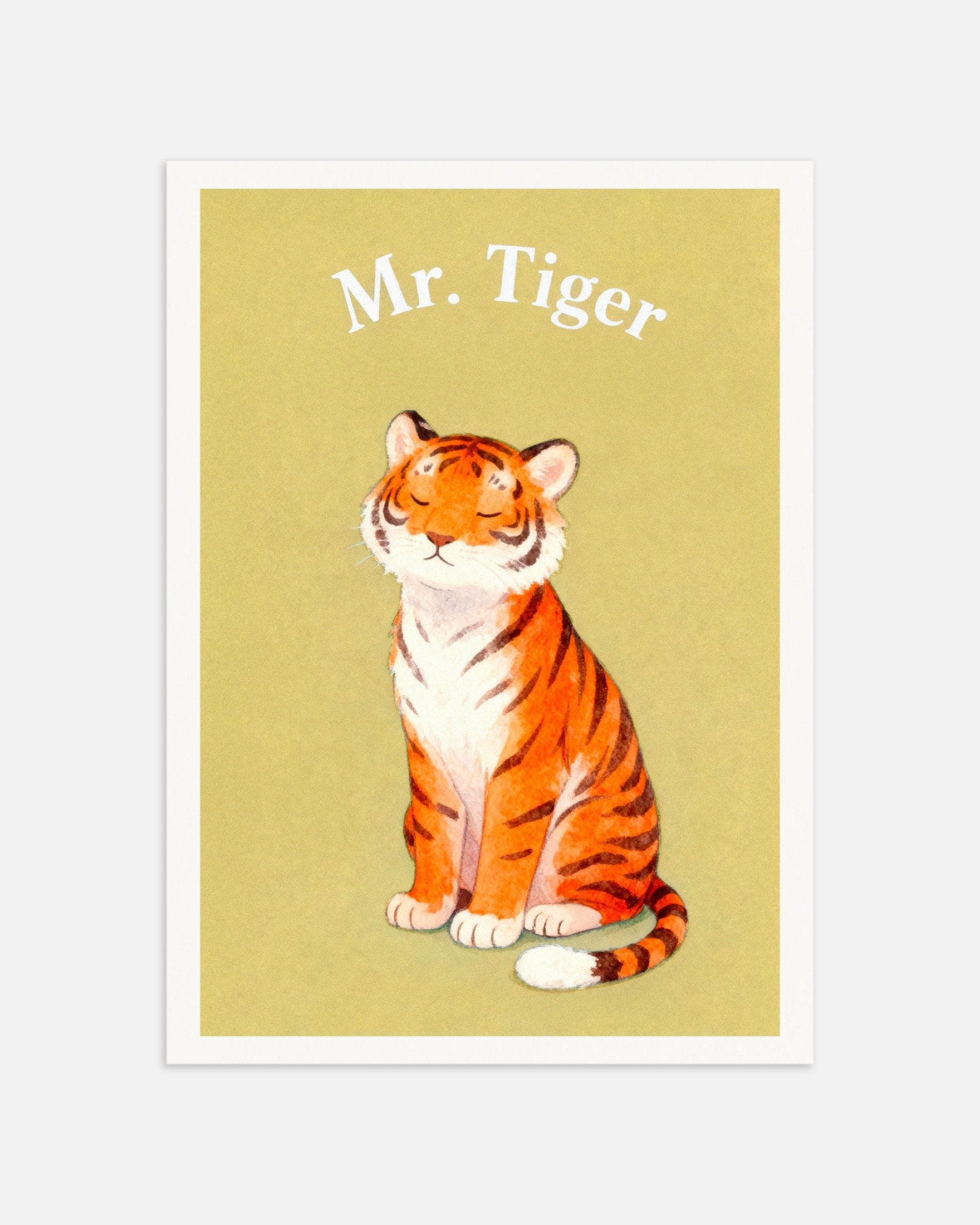 Poster of Nursery tiger wall art – Striped jungle animal, thumbnail