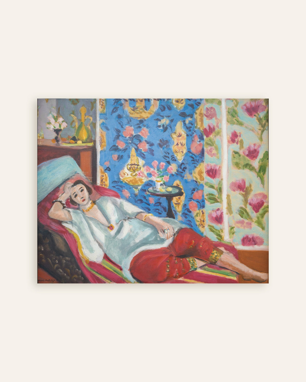 Plakat „Odaliska w czerwonych spodniach (1924–1925), Henri Matisse”, miniatura