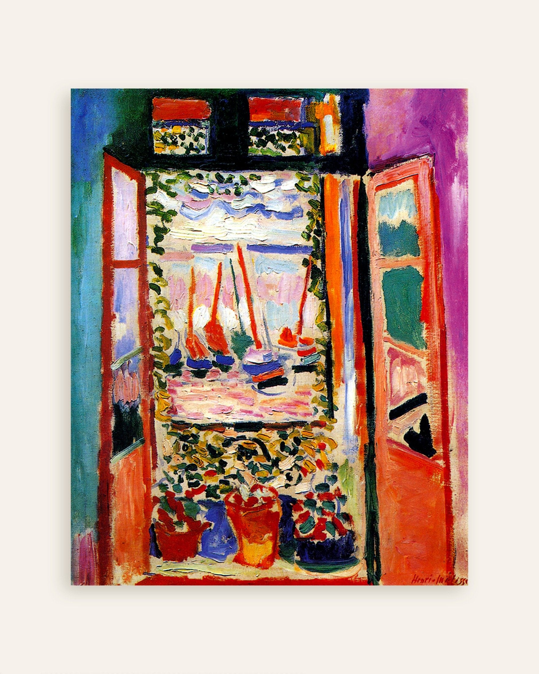 Poster of Open window, Collioure by Henri Matisse, thumbnail
