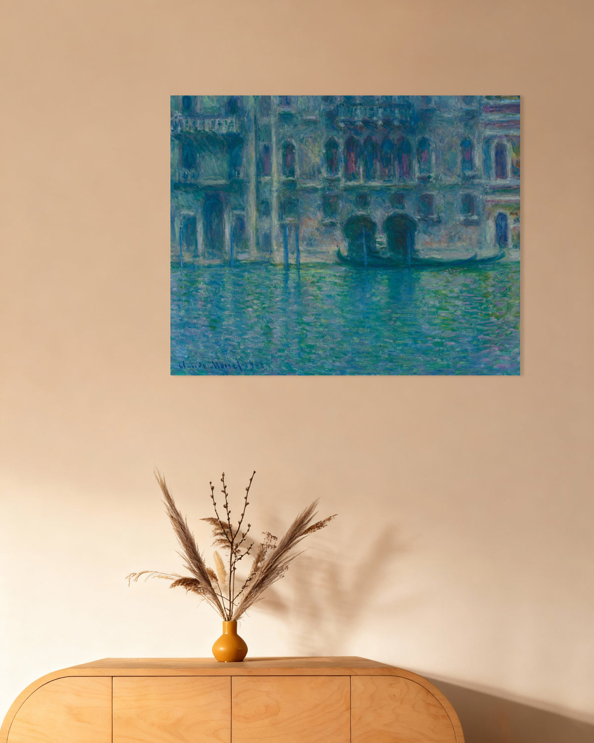 Plakat Pałac da Mula, Wenecja (1908), Claude Monet