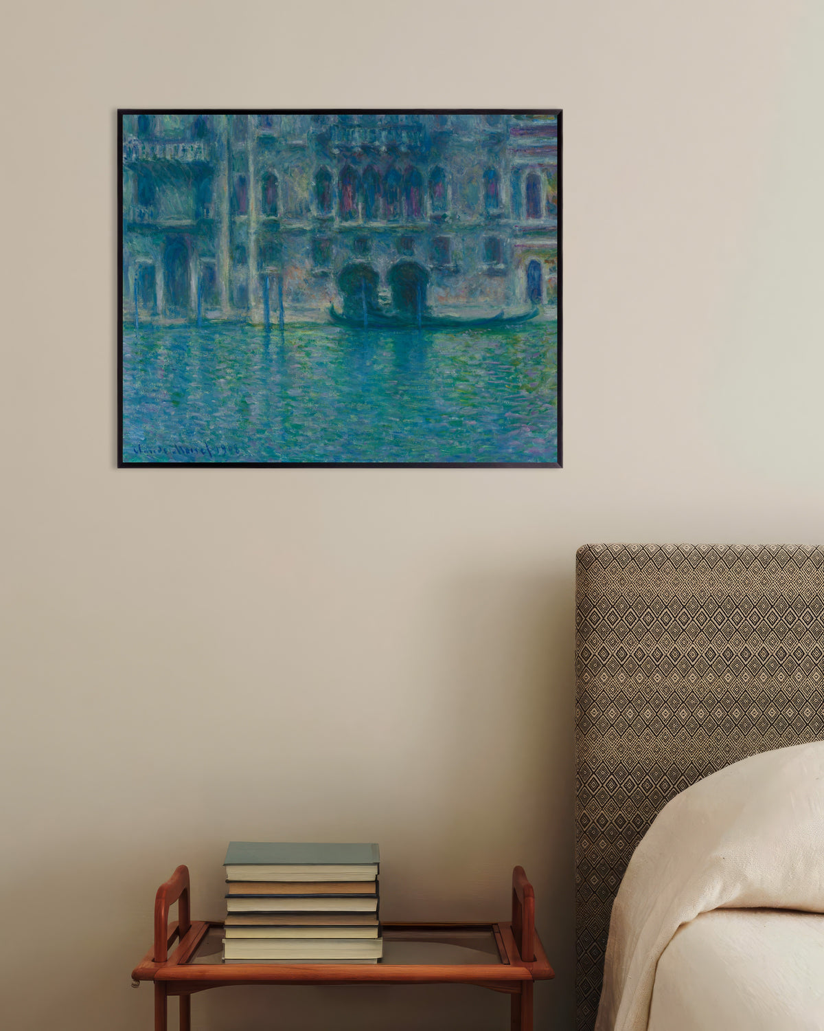 Plakat Pałac da Mula, Wenecja (1908), Claude Monet, w metalowej ramie