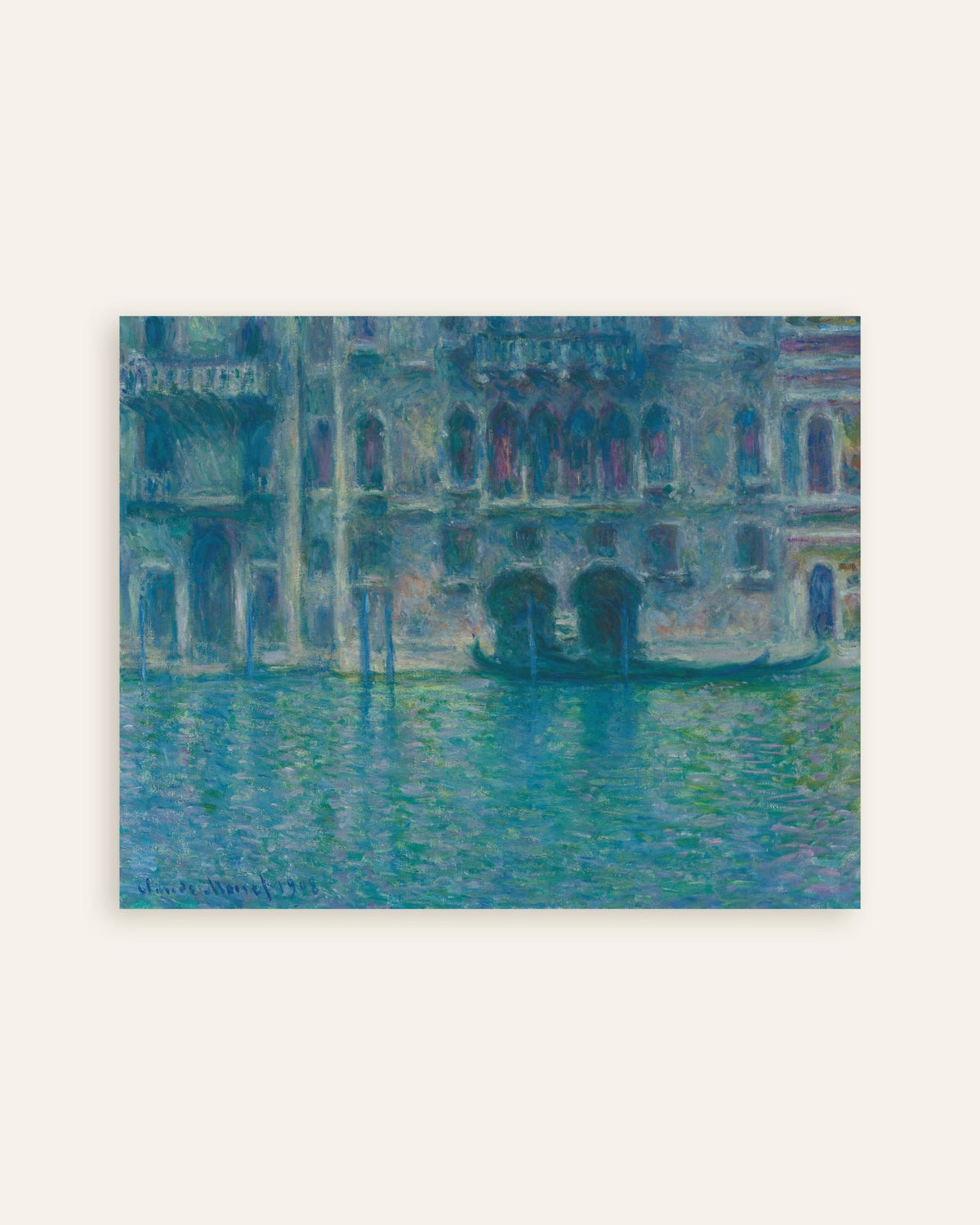Plakat Pałac da Mula, Wenecja (1908), Claude Monet, miniatura