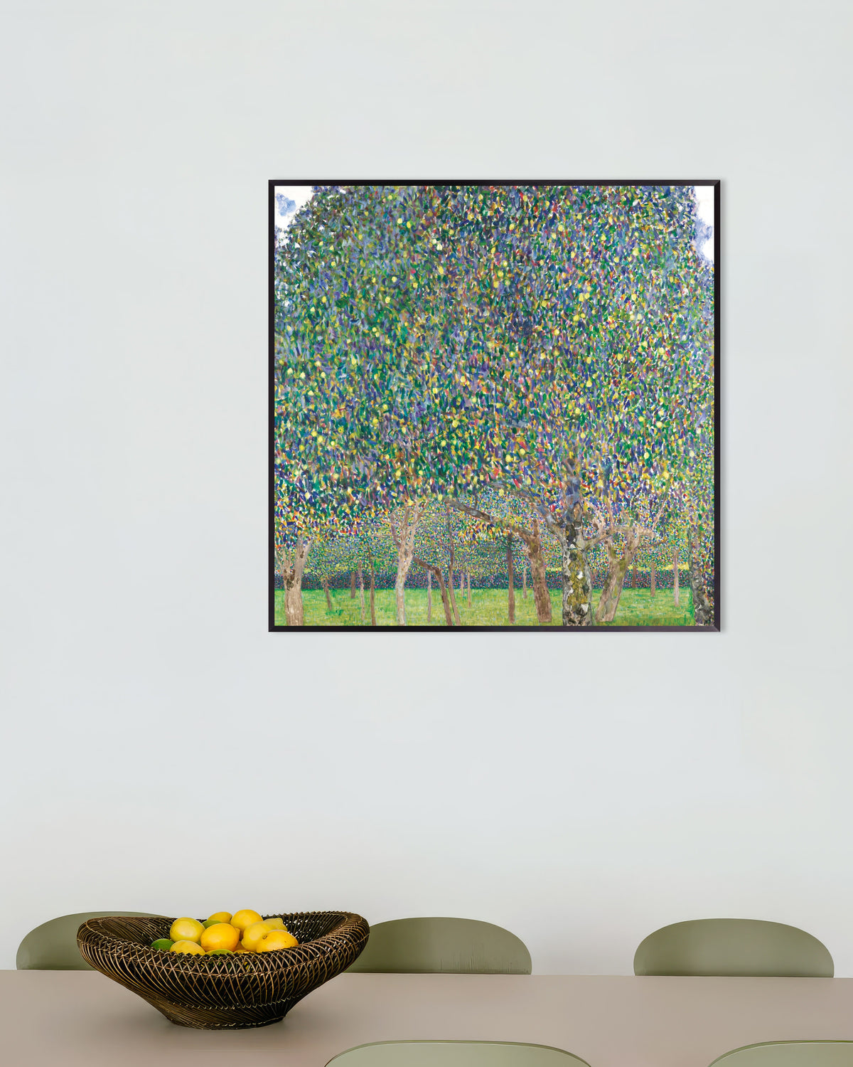 Plakat Grusza (1903), Gustav Klimt, w metalowej ramie