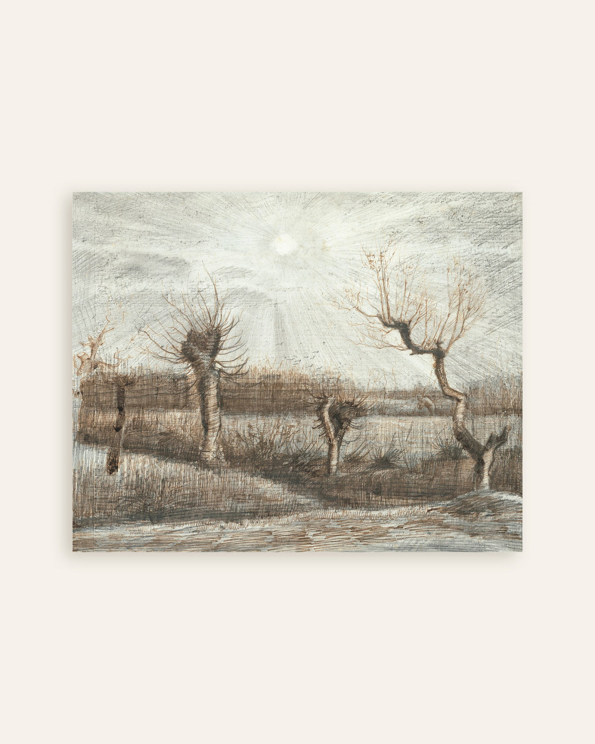 Plakat „Płaczące wierzby (1884), Vincent van Gogh”, miniatura