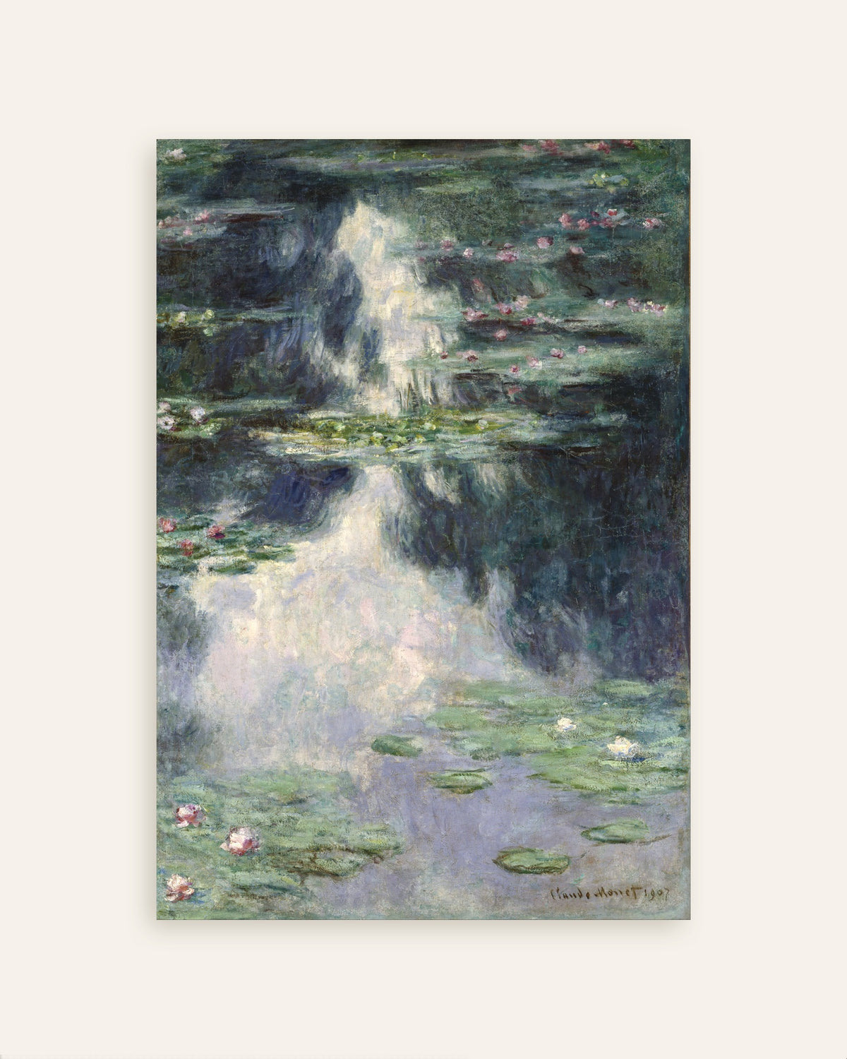 Plakat Staw z nenufarami (1907), Claude Monet, miniatura