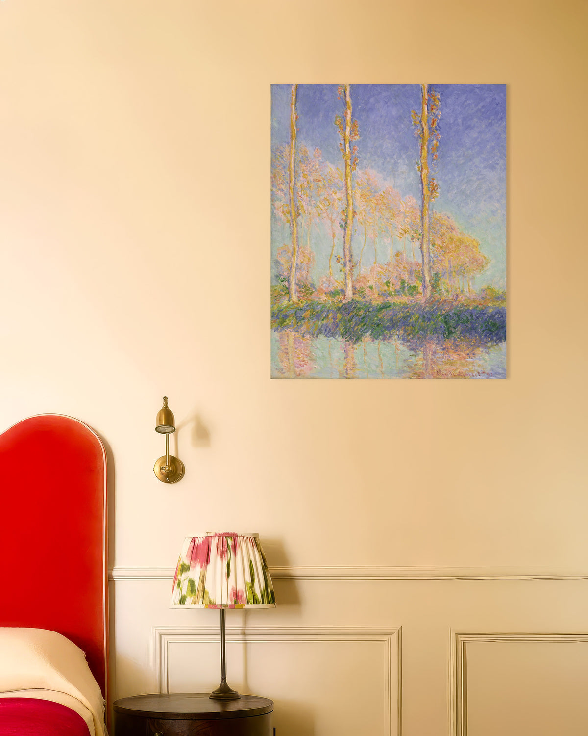 Plakat Topole (1891), Claude Monet