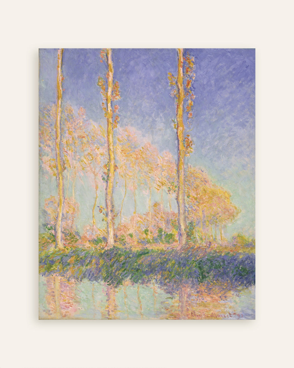 Plakat Topole (1891), Claude Monet, miniatura