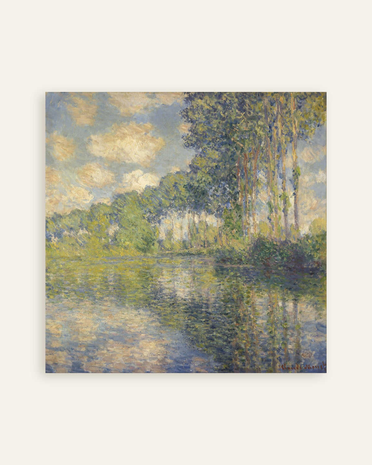 Plakat Topole nad Epte (1891), Claude Monet, miniatura