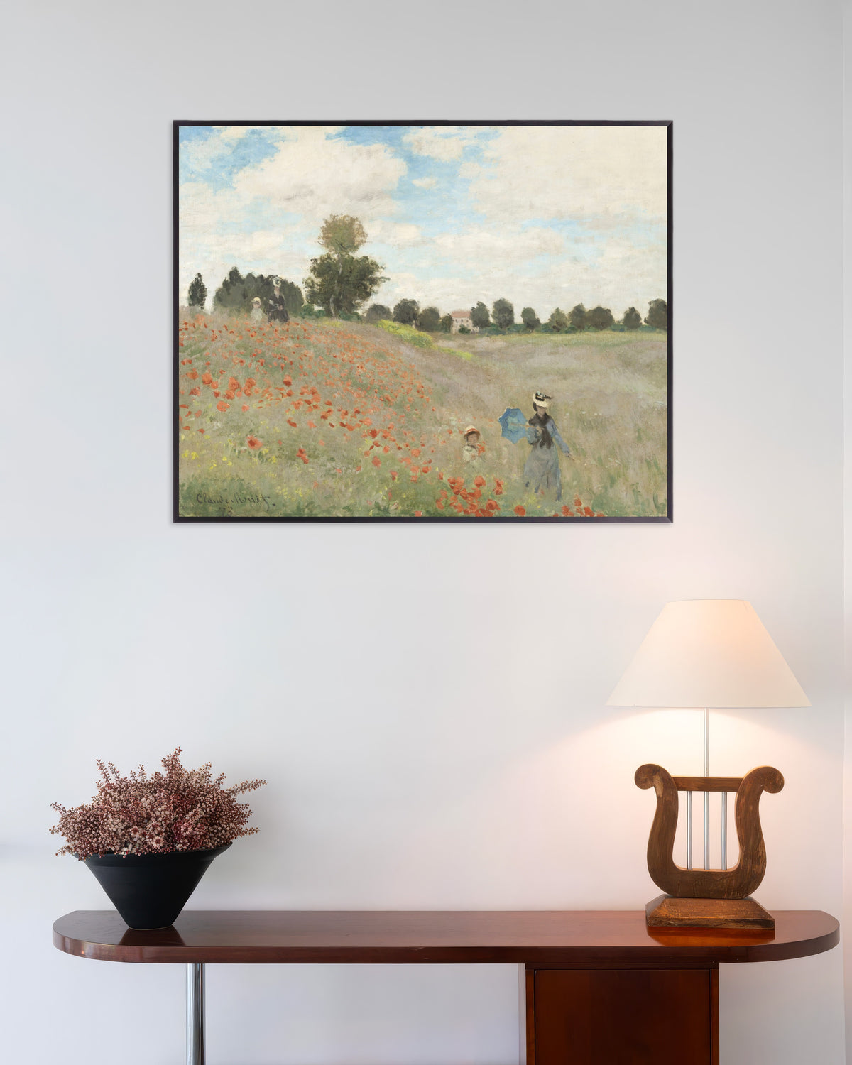 Plakat Maki (1873), Claude Monet, w metalowej ramie