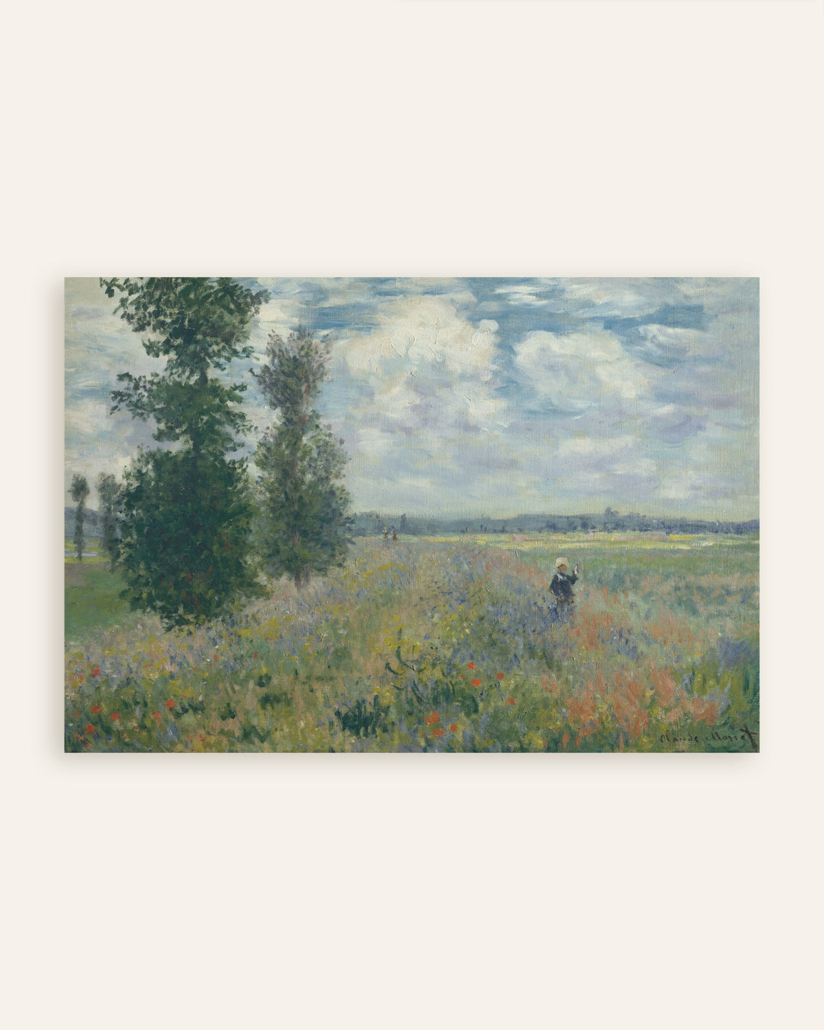 Plakat Pola maków koło Argenteuil (1875), Claude Monet, miniatura