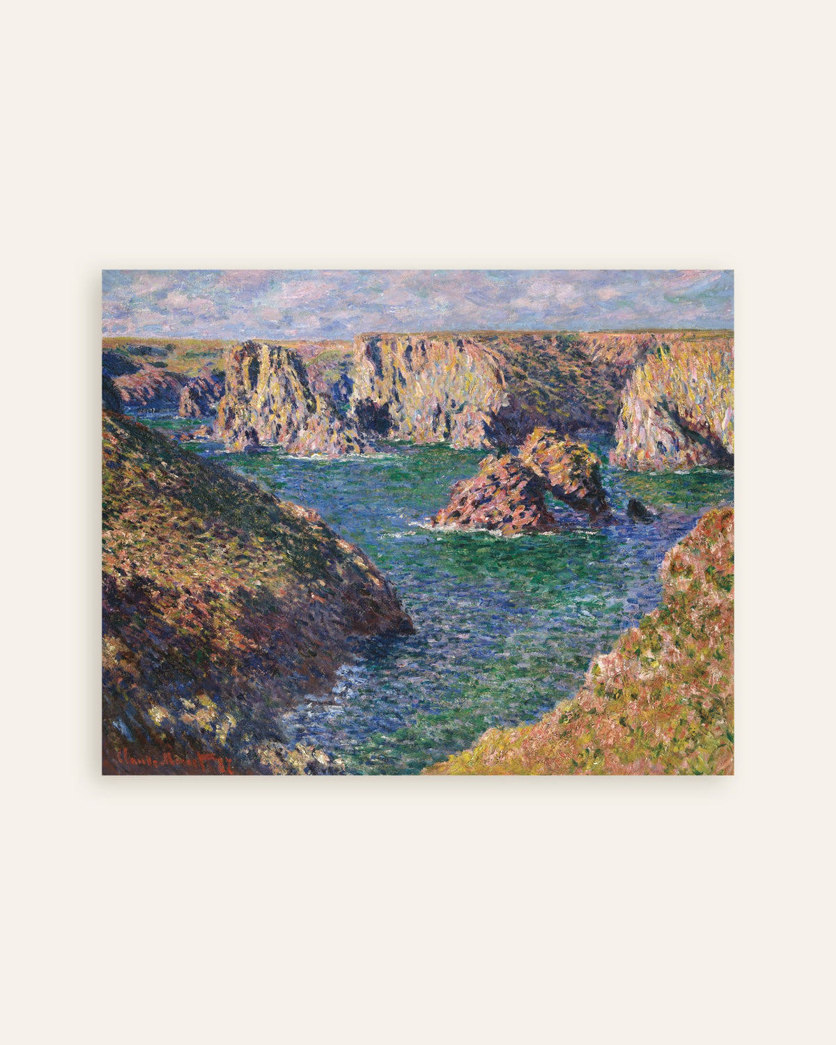Plakat Port-Domois, Belle-Île (1887), Claude Monet, miniatura