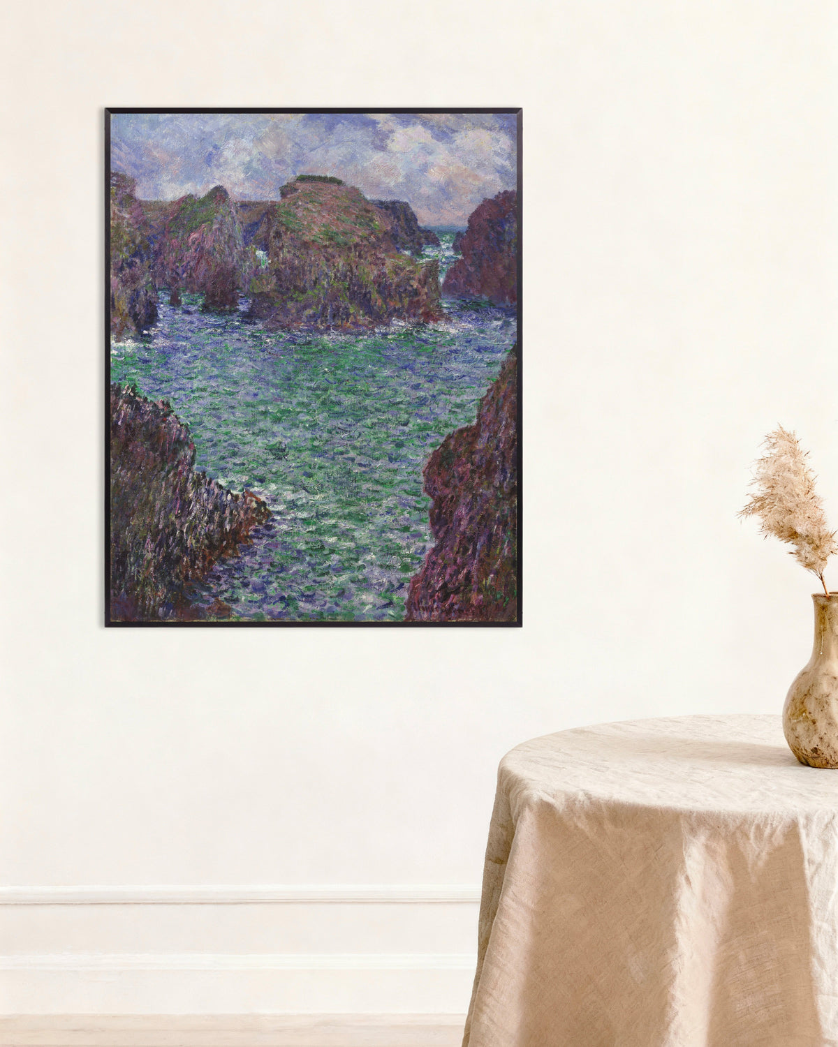 Plakat Port-Goulphar, Belle-Île (1887), Claude Monet, w metalowej ramie
