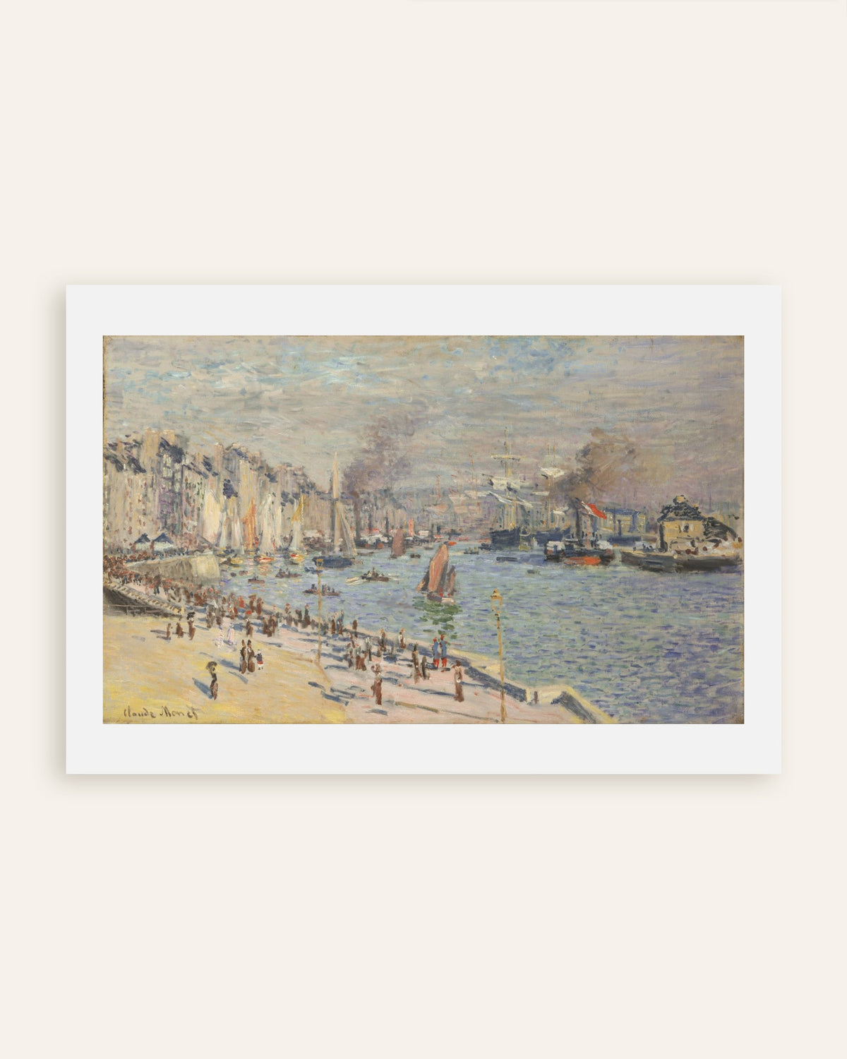 Plakat Port w Hawrze (1874), Claude Monet, miniatura
