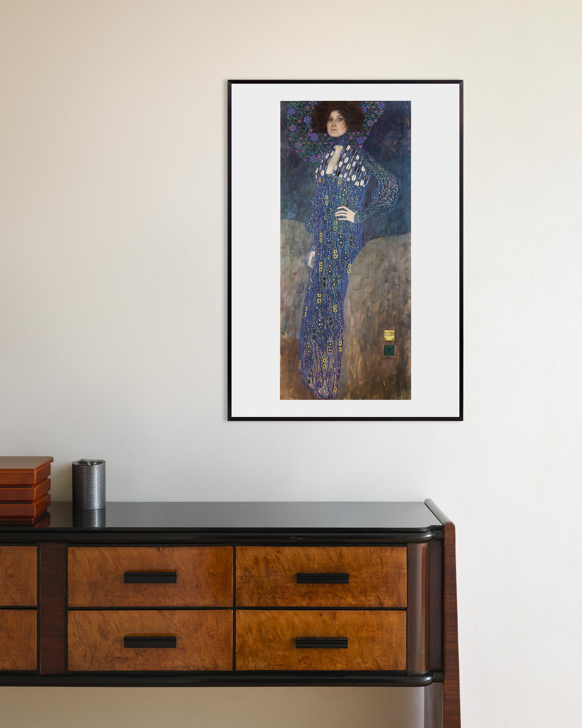 Plakat Portret Emilii Flöge (1902), Gustav Klimt, w metalowej ramie
