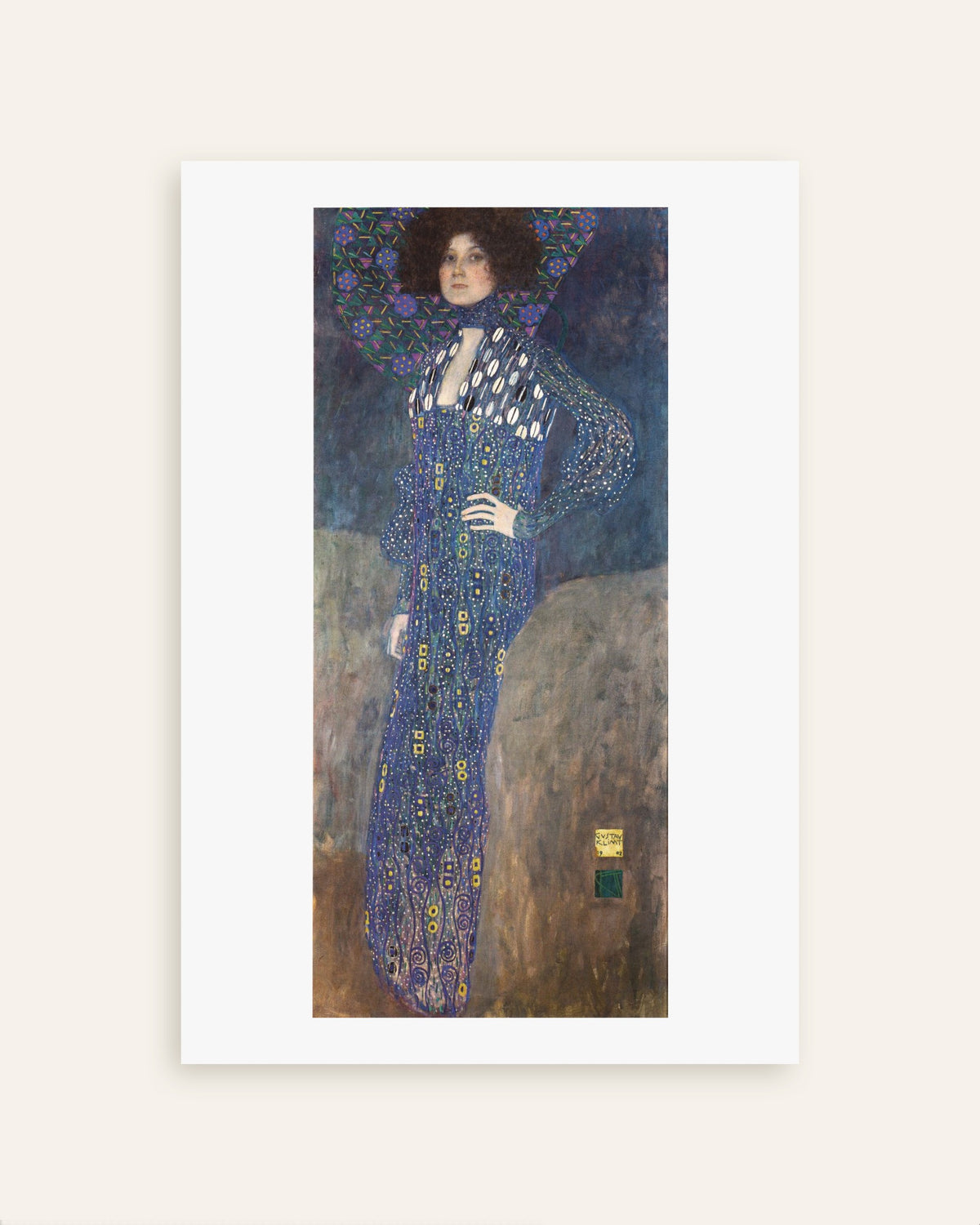 Plakat Portret Emilii Flöge (1902), Gustav Klimt, miniatura