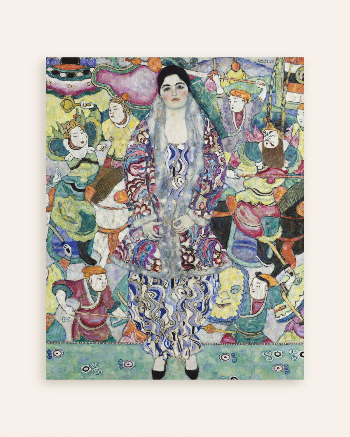 Plakat przedstawiający Portret Friederike Marii Beer (1916), Gustav Klimt, miniatura