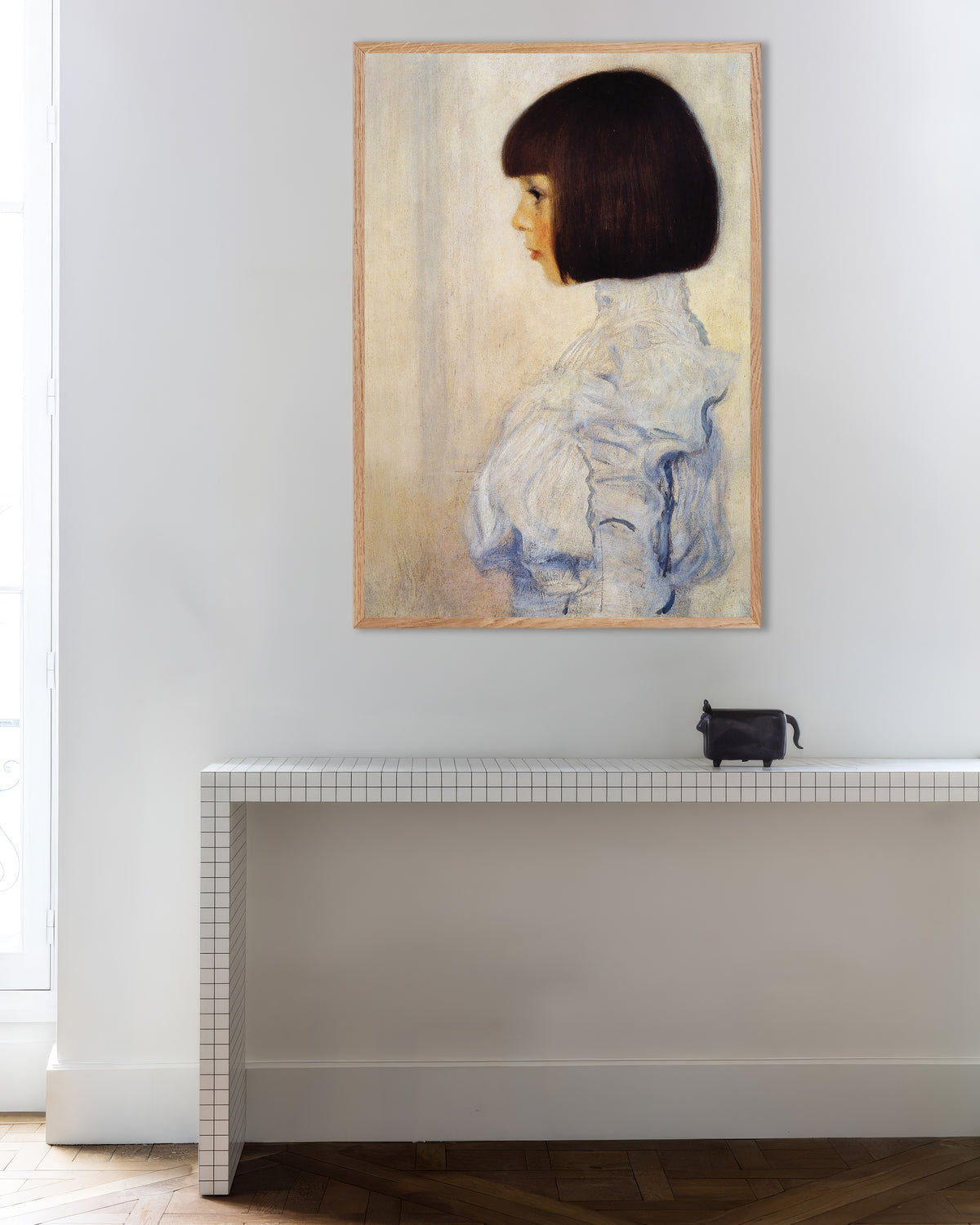 Plakat Portret Heleny Klimt (1898), Gustav Klimt, w ramie z naturalnego drewna