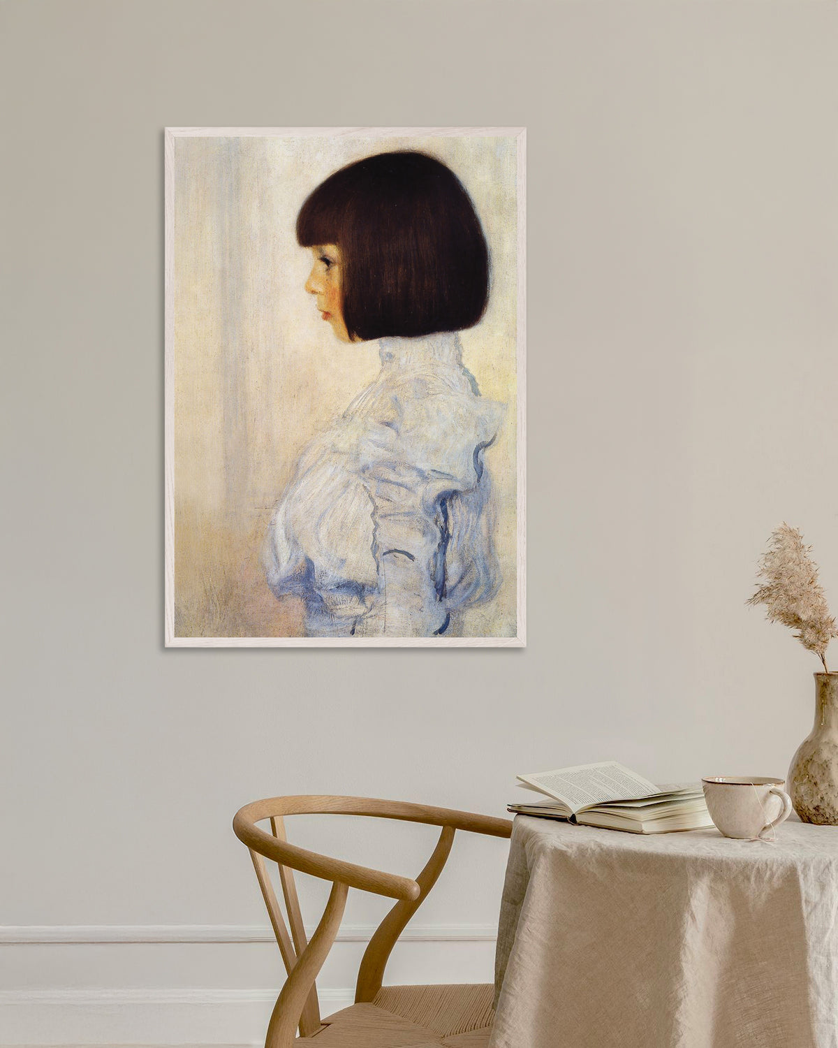 Plakat Portret Heleny Klimt (1898), Gustav Klimt, w białej drewnianej ramie