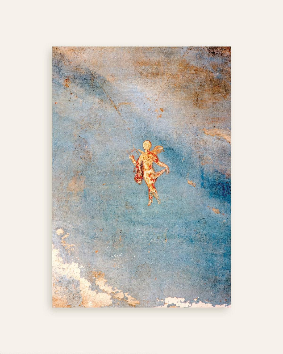 Plakat z freskiem Psyche na błękicie z Domu Wenus w Pompejach