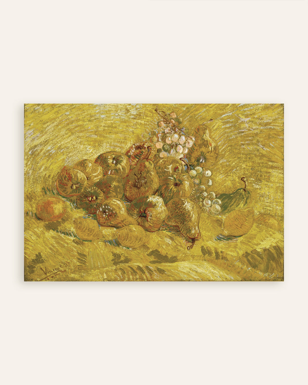 Miniatura plakatu „Pigwy, cytryny, gruszki i winogrona (1887), Vincent van Gogh”