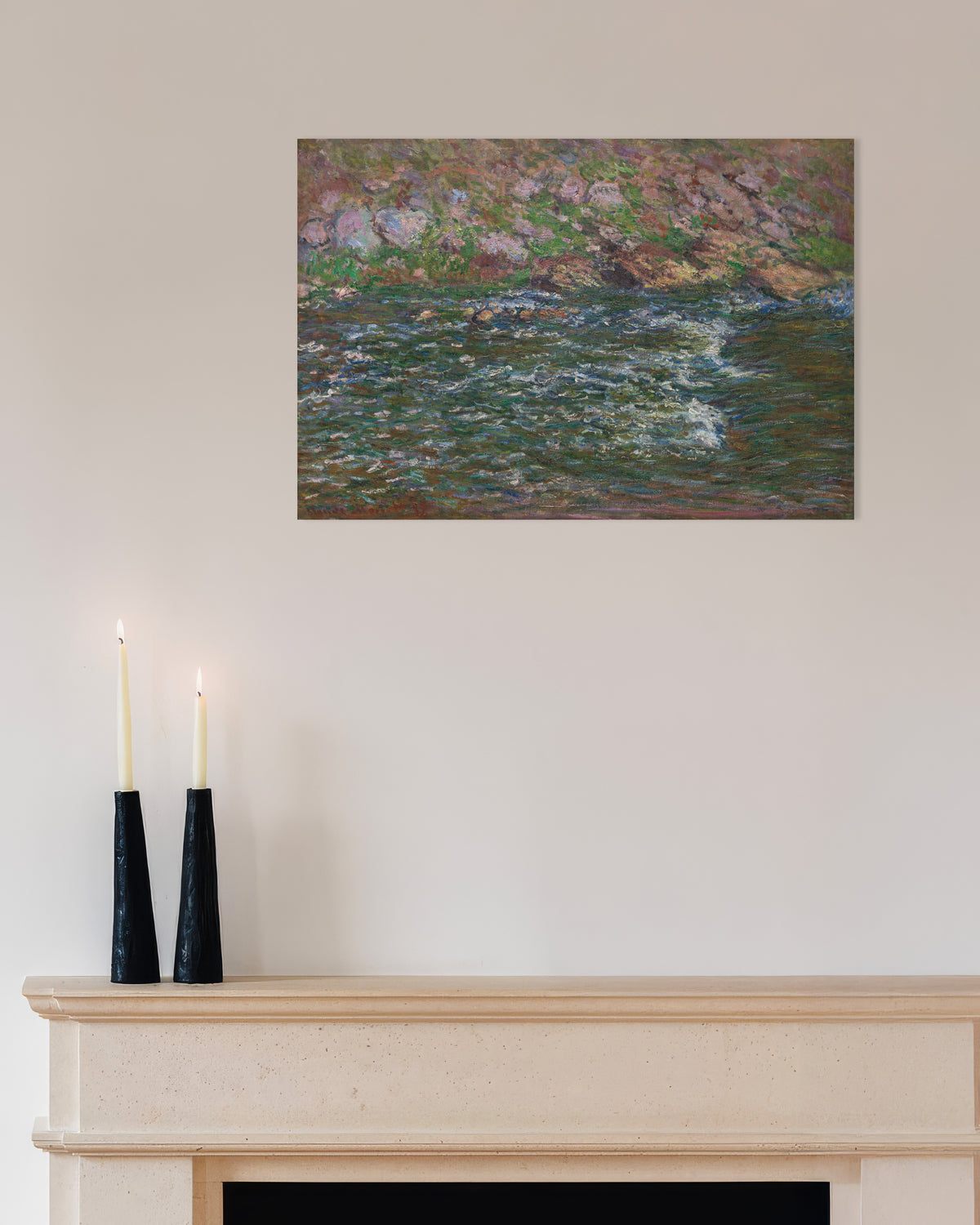 Plakat Bystrza na Petite Creuse w Fresselines (1889), Claude Monet