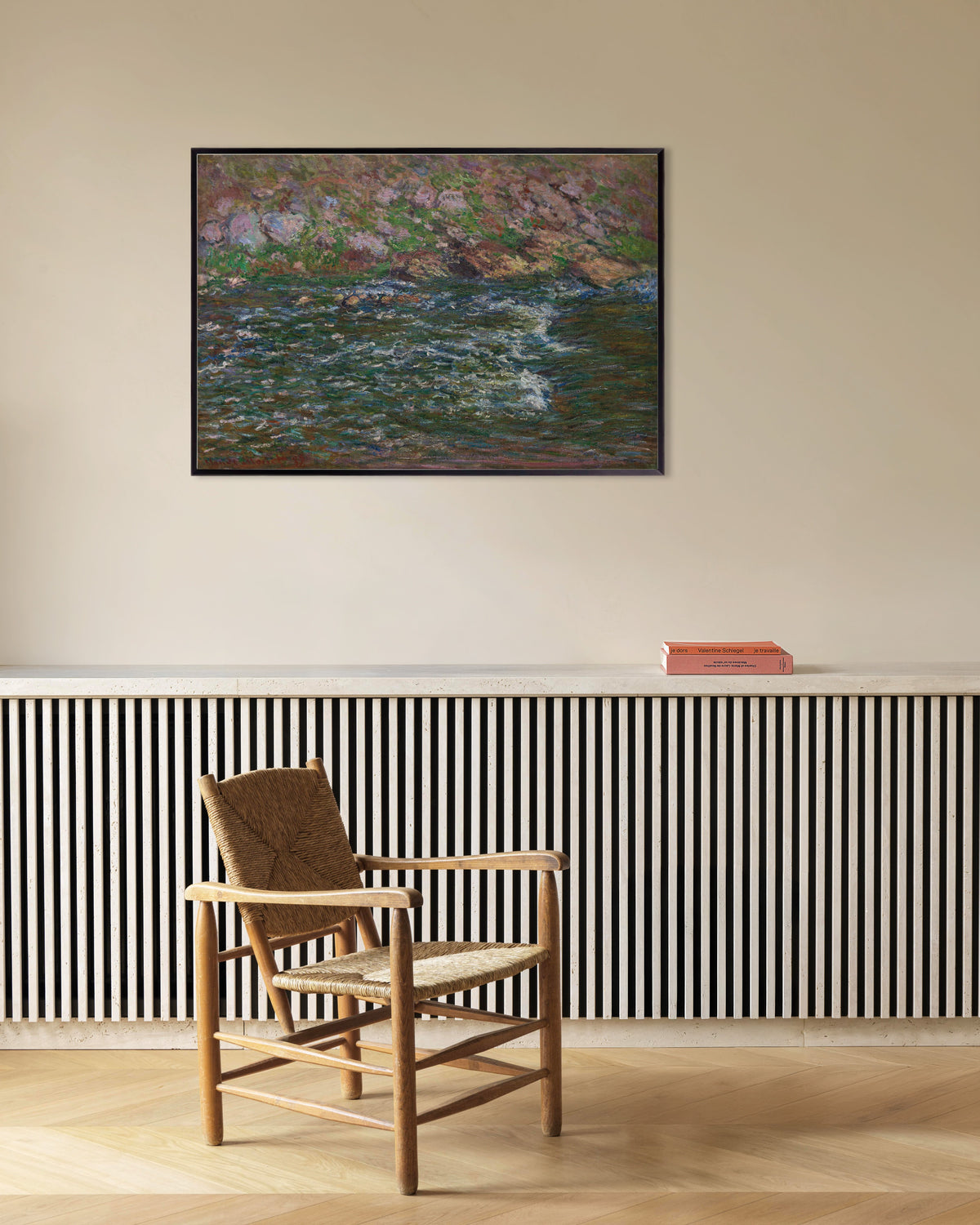 Plakat Bystrza na Petite Creuse w Fresselines (1889), Claude Monet, w metalowej ramie