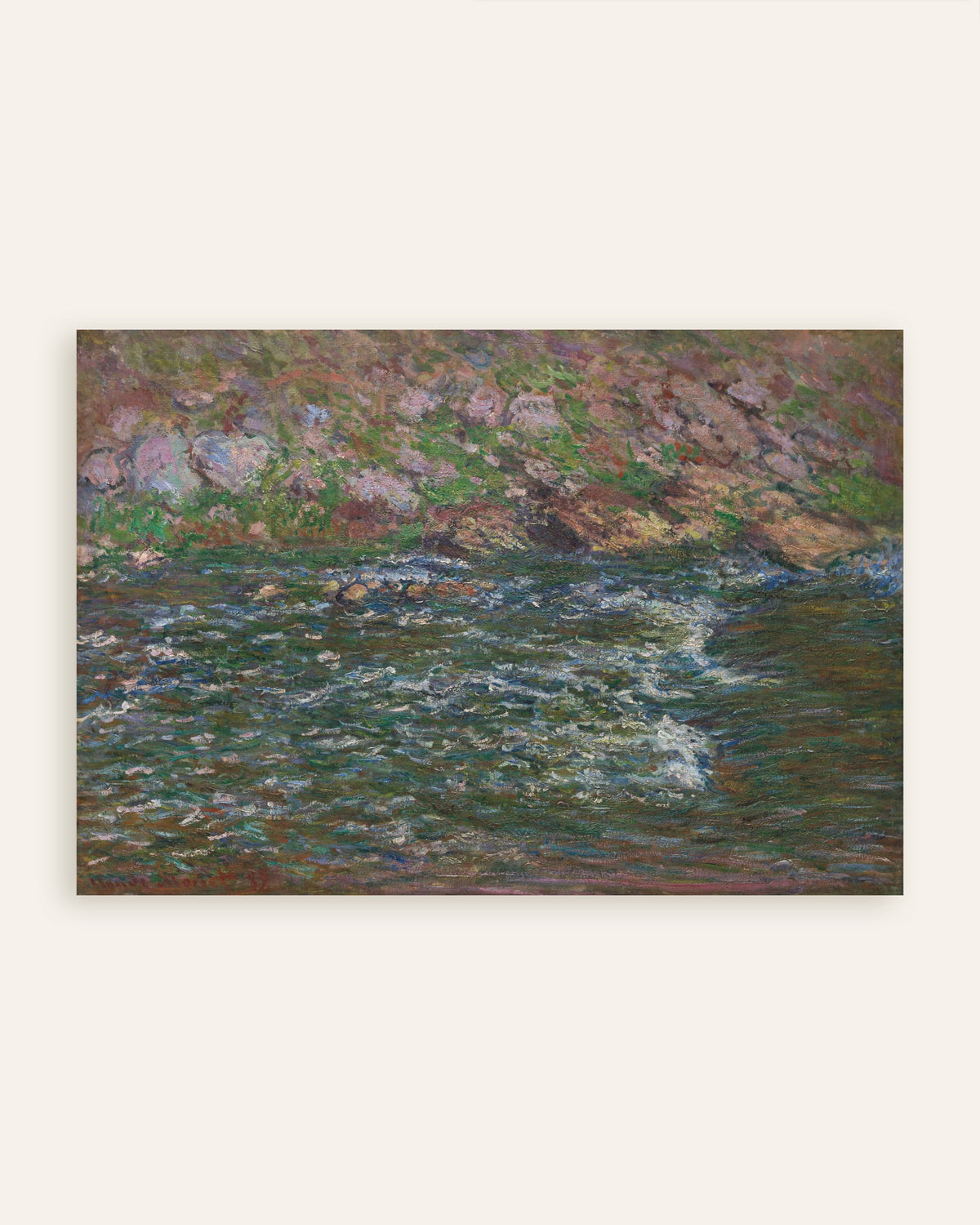 Plakat Bystrza na Petite Creuse w Fresselines (1889), Claude Monet, miniatura