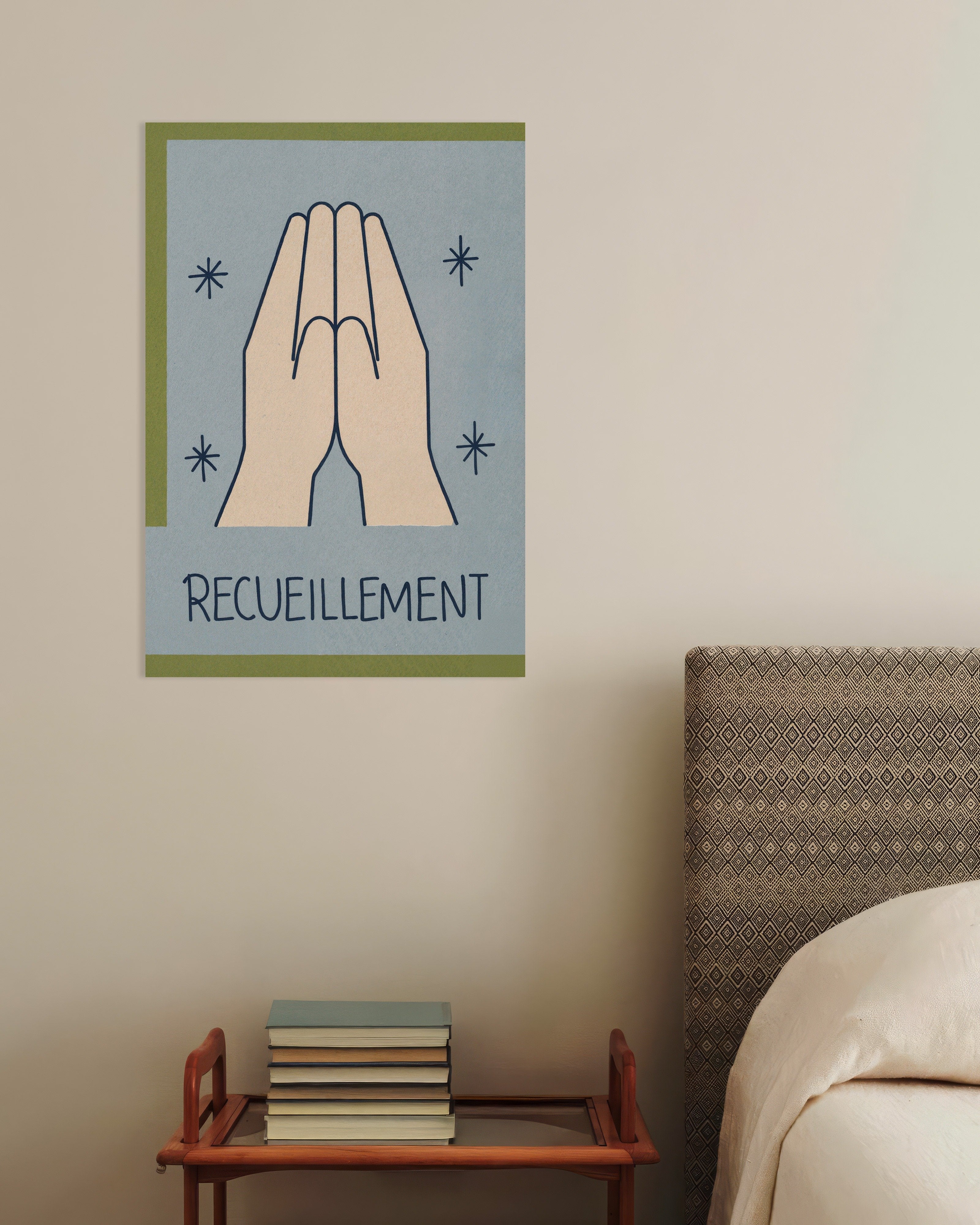 Poster of Recueillement - Minimal Line Art Poster