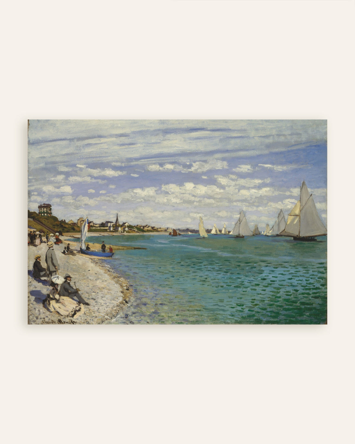 Plakat Regaty w Sainte-Adresse (1867), Claude Monet, miniatura