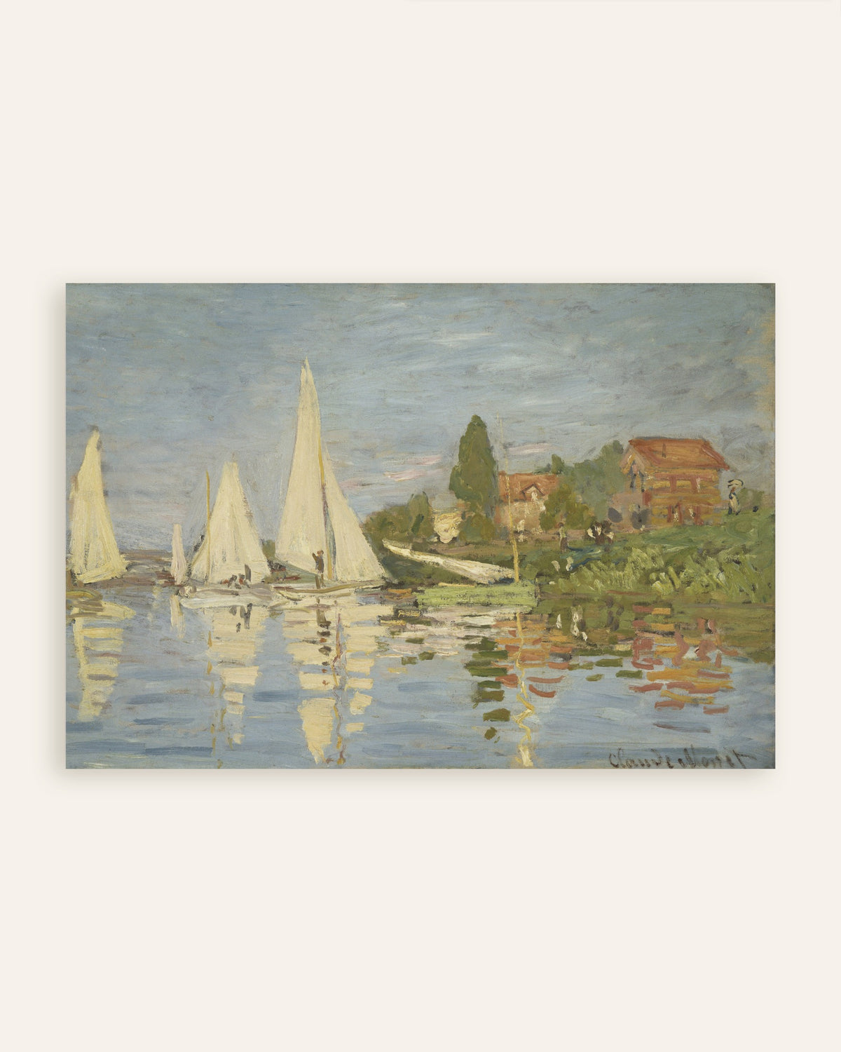 Plakat Regaty w Argenteuil (ok. 1872), Claude Monet, miniatura