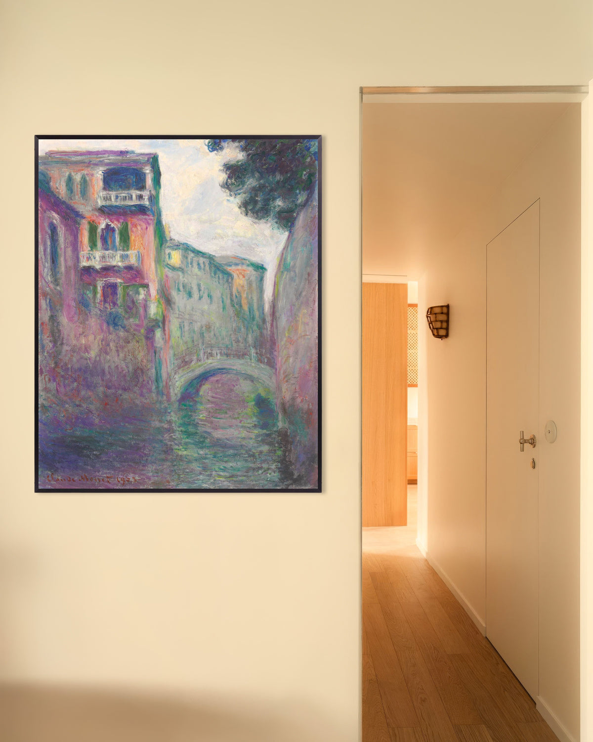 Plakat Rio della Salute (1908), Claude Monet, w metalowej ramie
