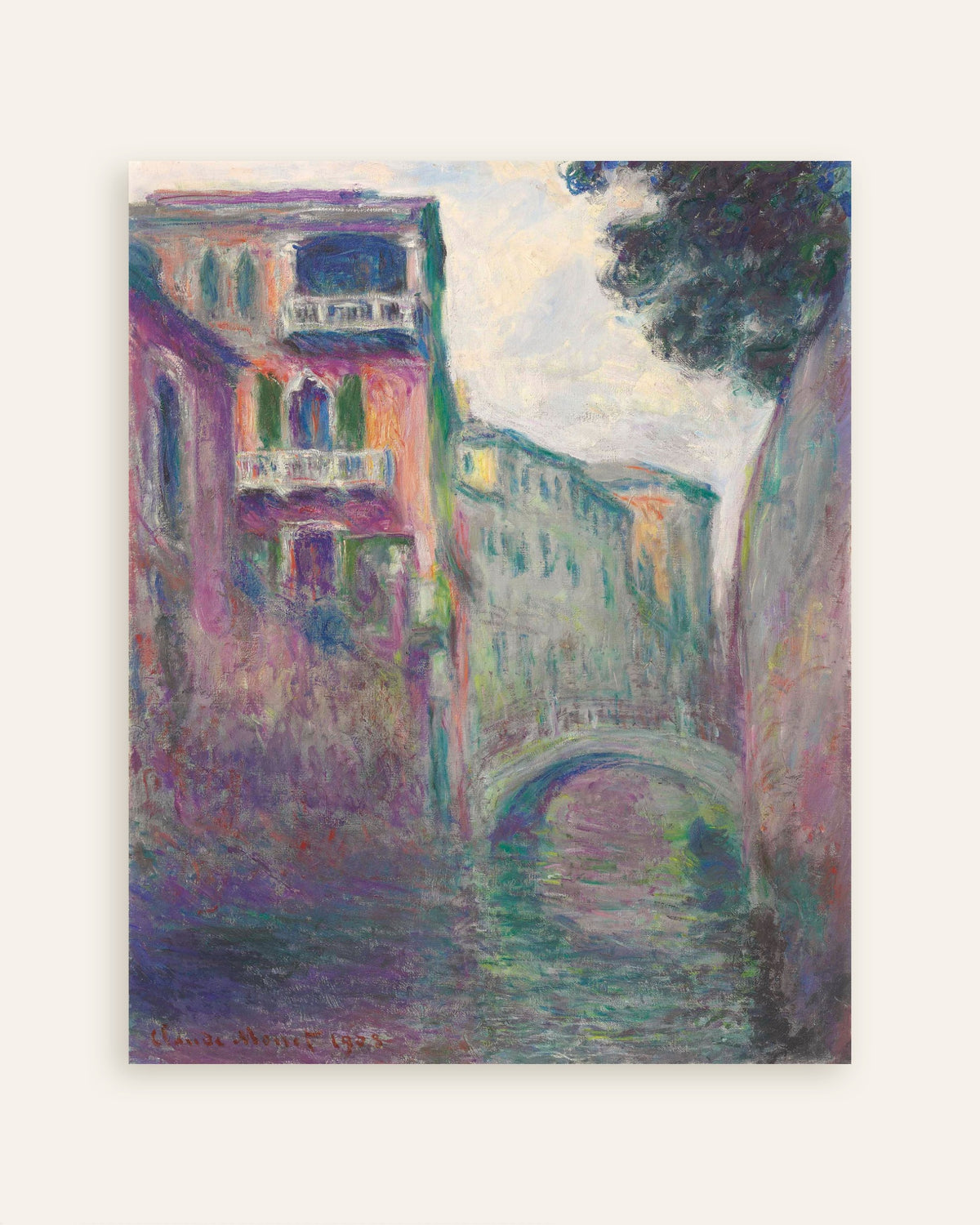 Plakat Rio della Salute (1908), Claude Monet, miniatura