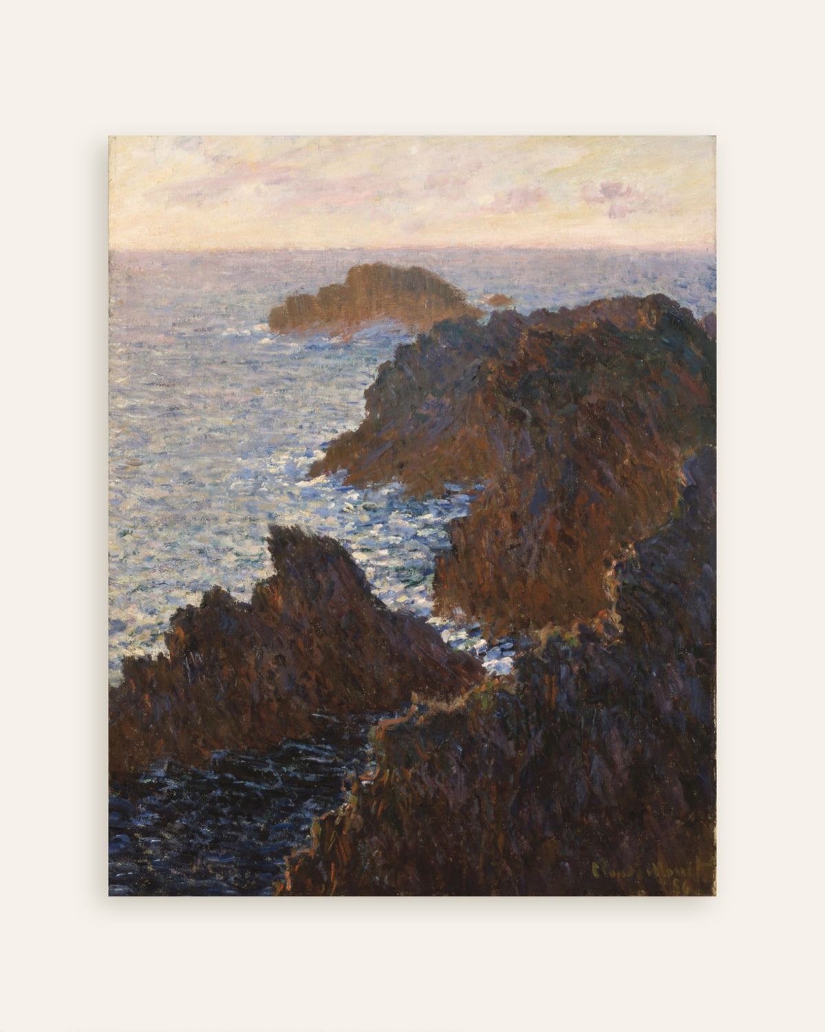 Plakat Skały na Belle-Île, Port-Domois (1886), Claude Monet, miniatura