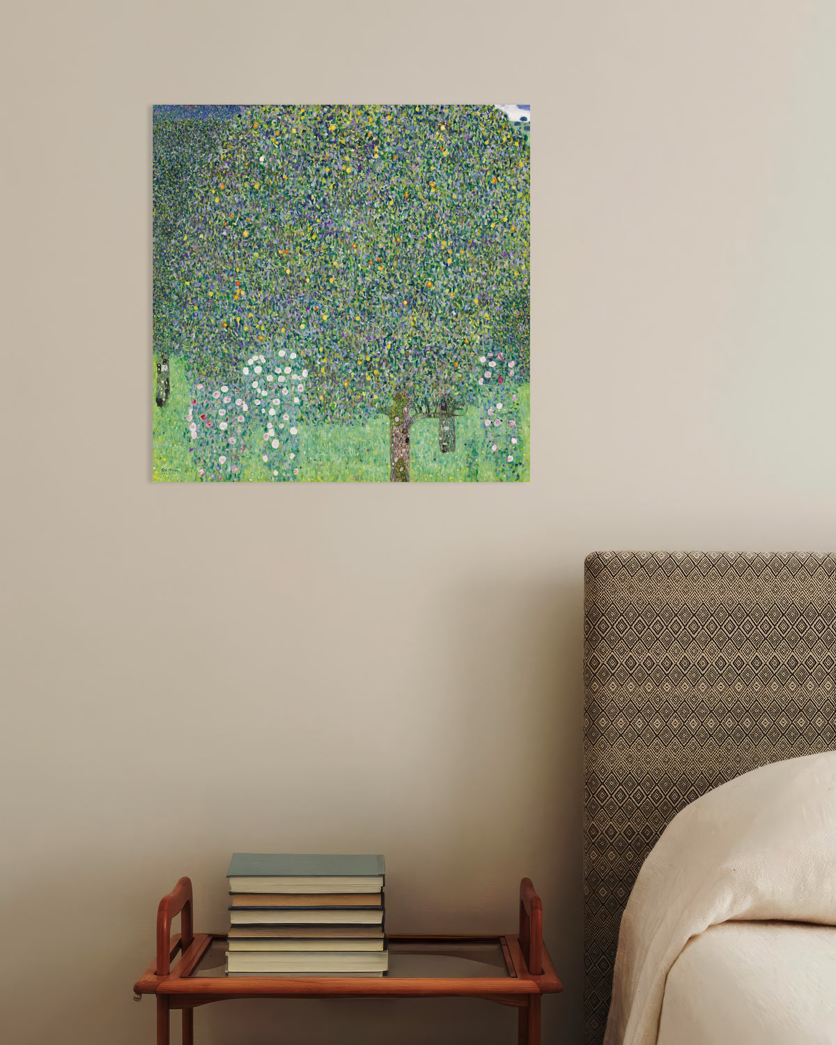 Plakat Krzewy róż pod drzewami (1905), Gustav Klimt