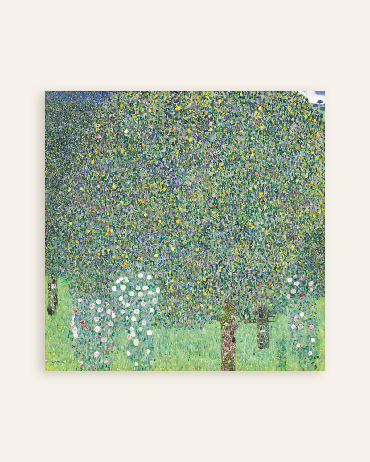 Plakat Krzewy róż pod drzewami (1905), Gustav Klimt, miniatura