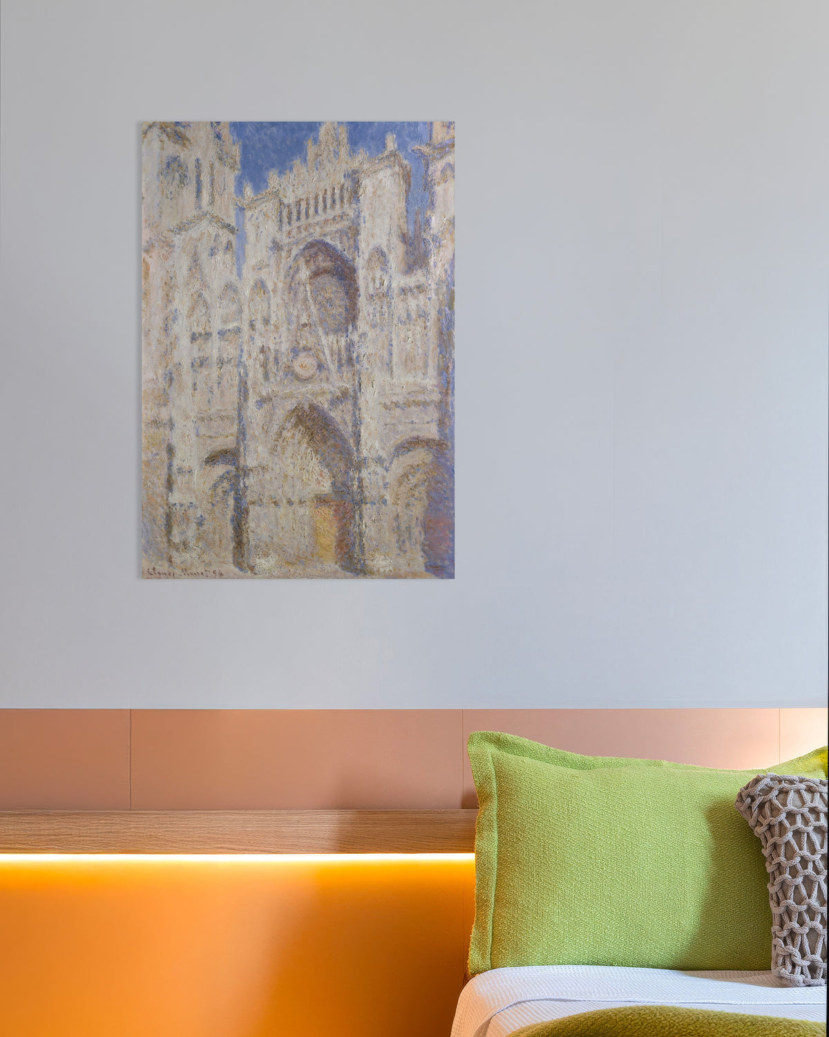 Plakat Katedra w Rouen, portal w pełnym słońcu (1894), Claude Monet