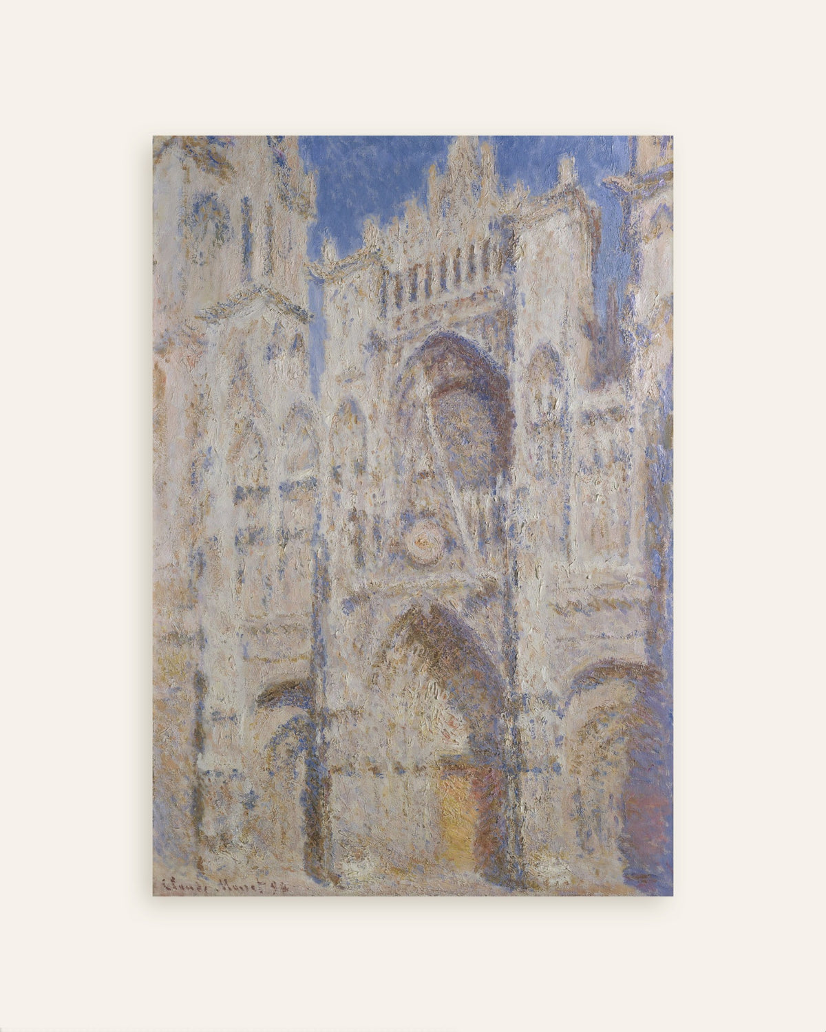 Plakat Katedra w Rouen, portal w pełnym słońcu (1894), Claude Monet, miniatura
