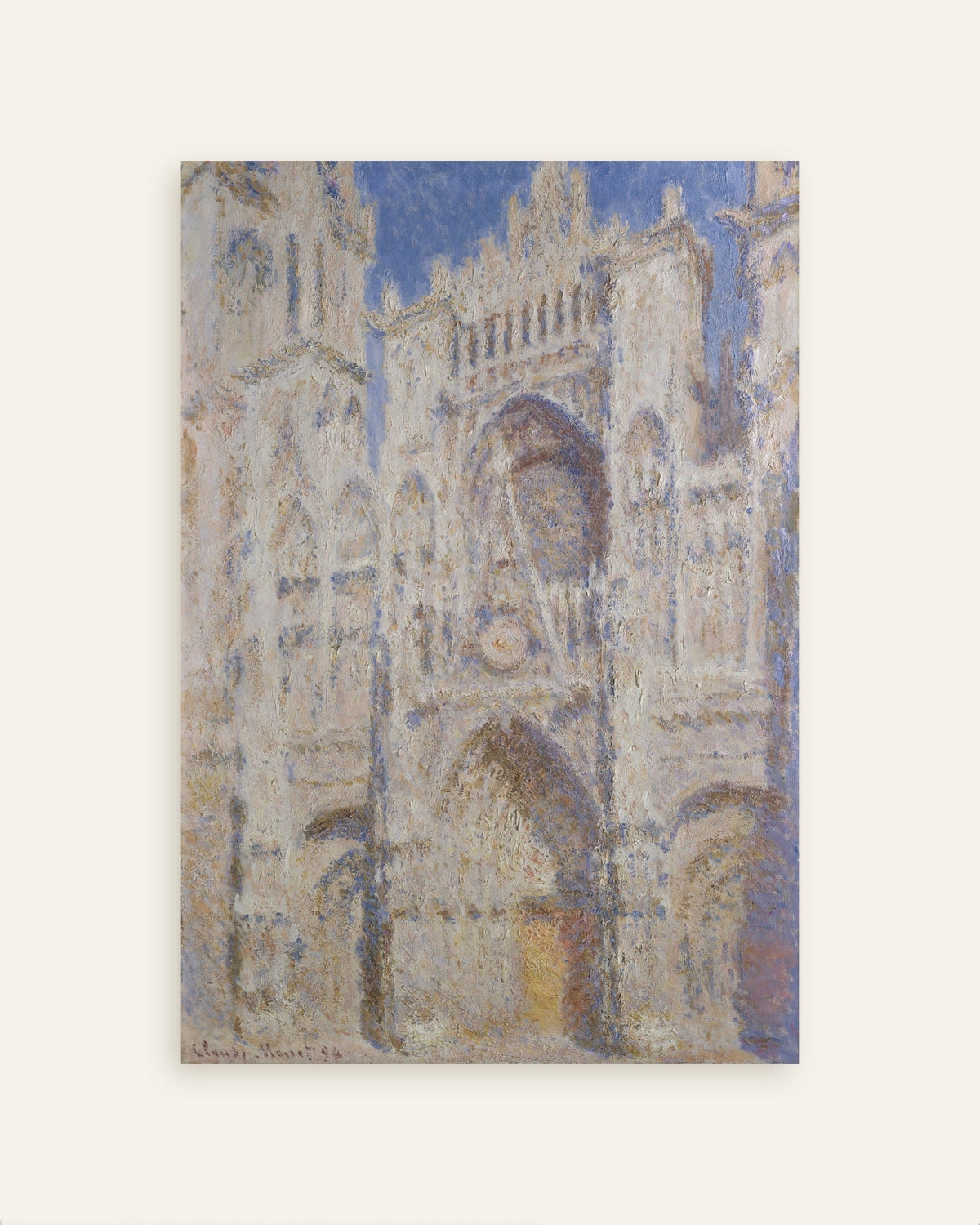 Plakat Katedra w Rouen, portal w pełnym słońcu (1894), Claude Monet, miniatura