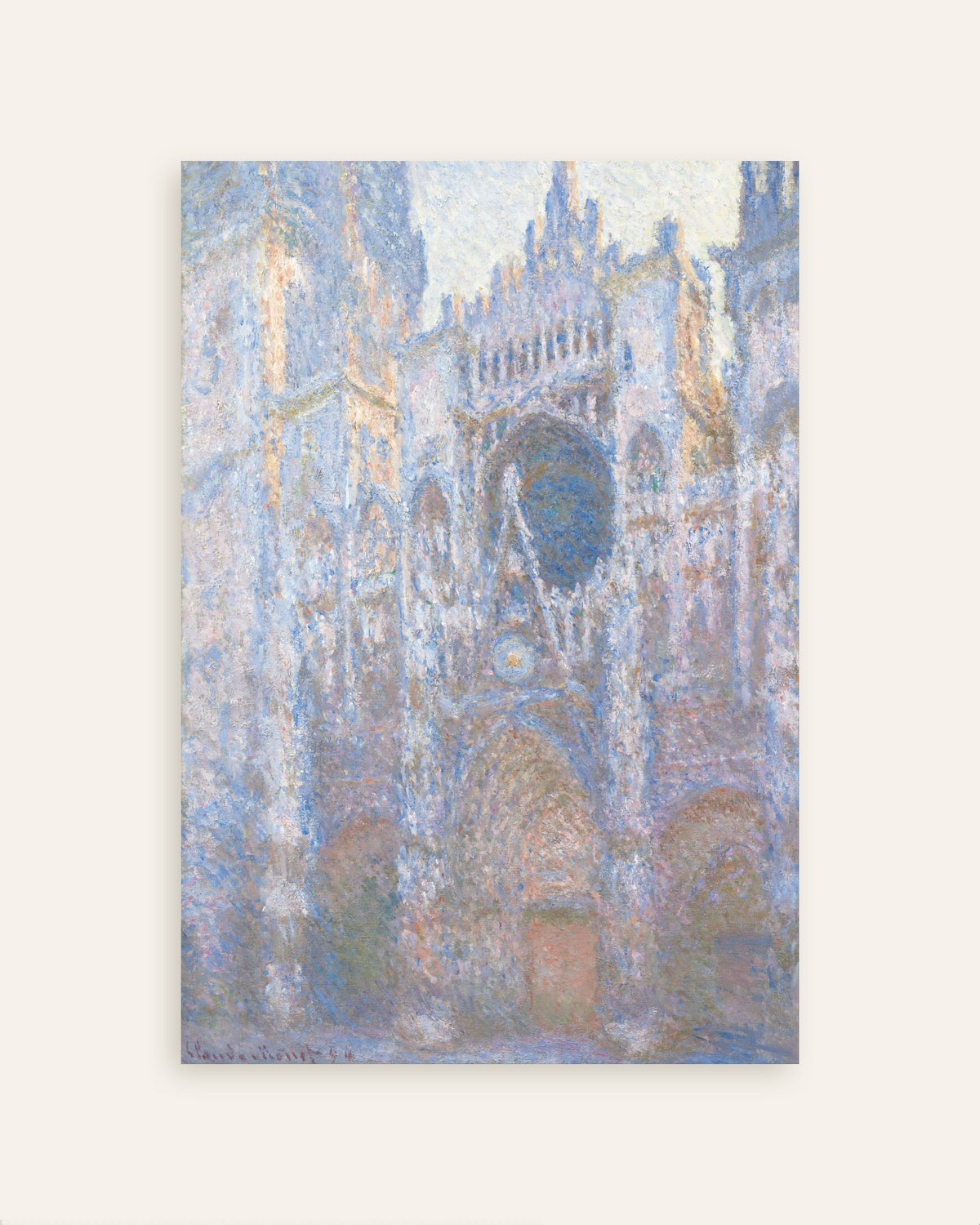 Plakat Katedra w Rouen, fasada zachodnia (1894), Claude Monet, miniatura