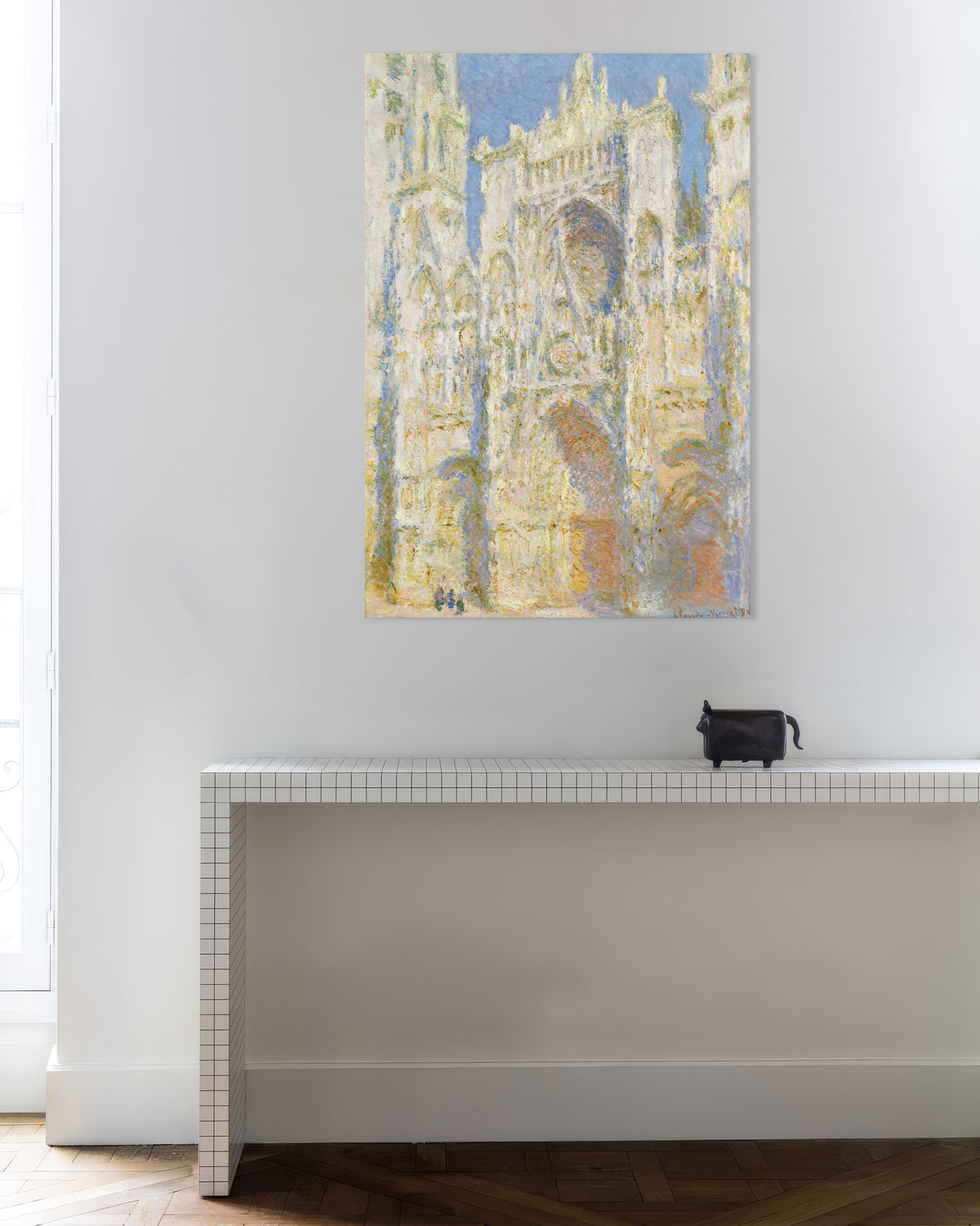 Plakat Katedra w Rouen, fasada zachodnia w pełnym słońcu (1894), Claude Monet
