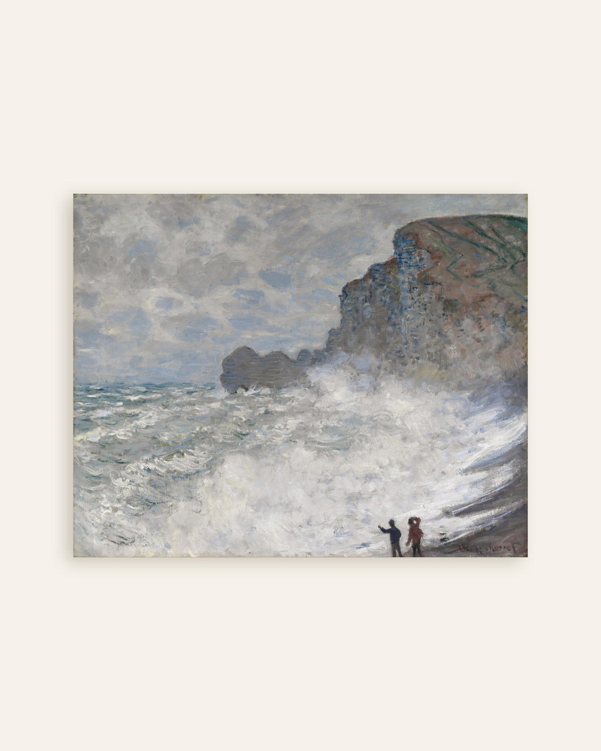 Plakat Sztorm w Étretat (1883), Claude Monet, miniatura