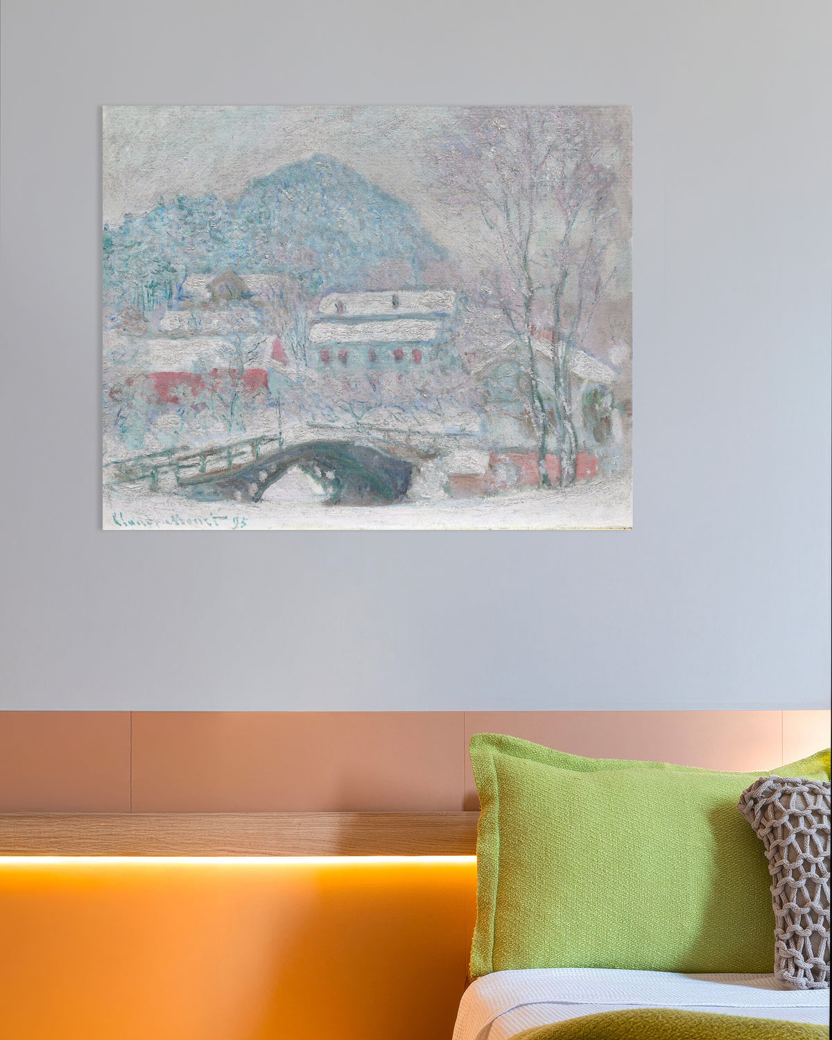 Plakat Sandvika, Norwegia (1895), Claude Monet