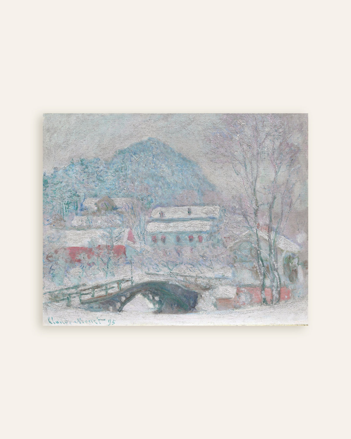 Plakat Sandvika, Norwegia (1895), Claude Monet, miniatura