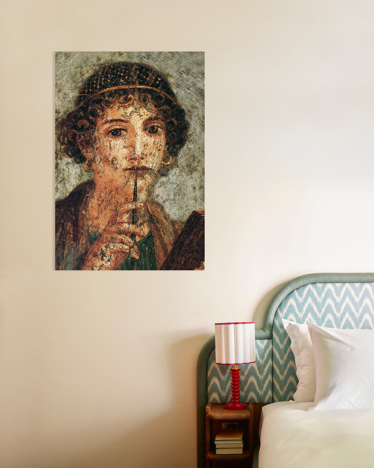 Plakat z detalem fresku Safony