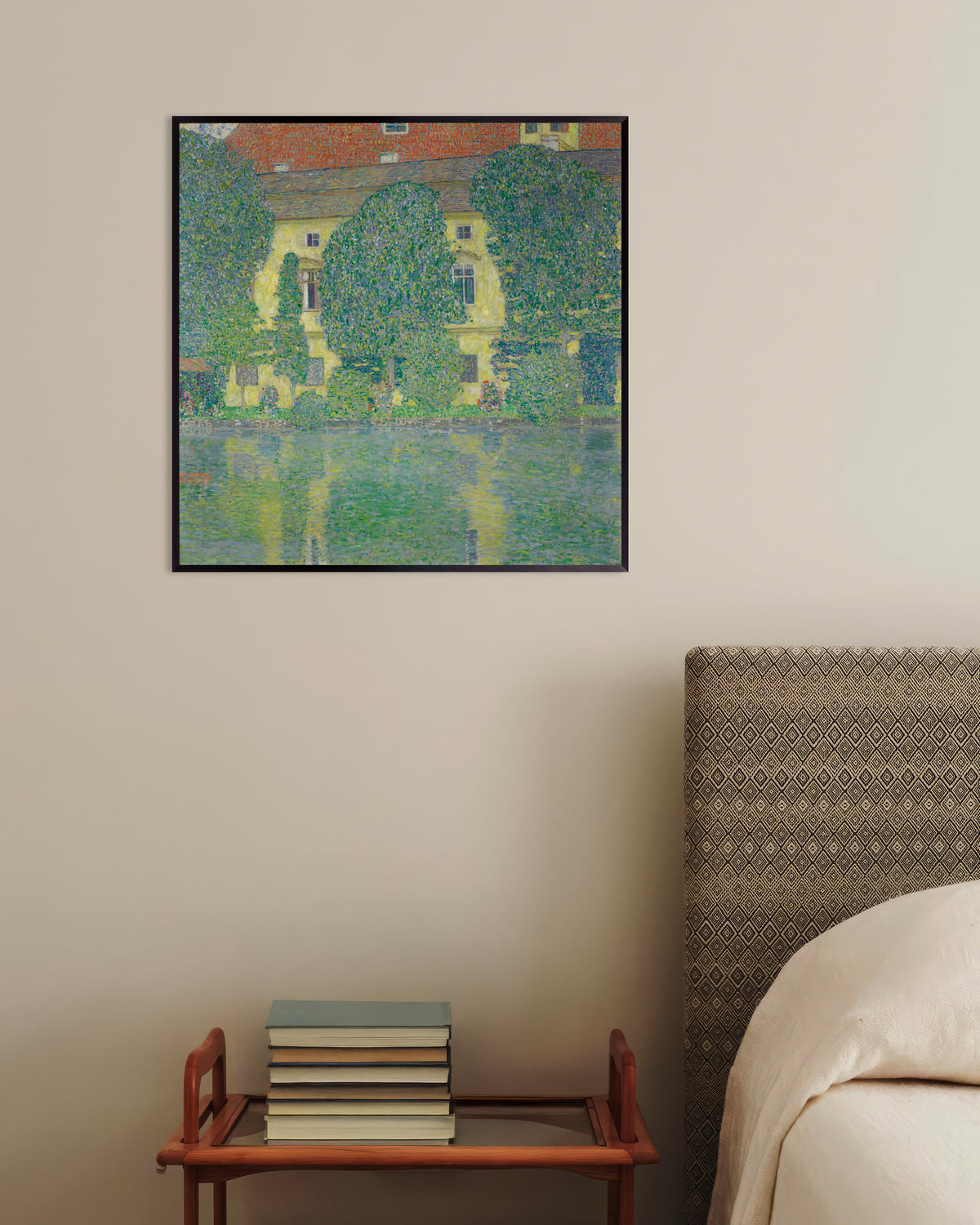 Plakat „Schloss Kammer nad jeziorem Attersee III (1910), Gustav Klimt” w metalowej ramie