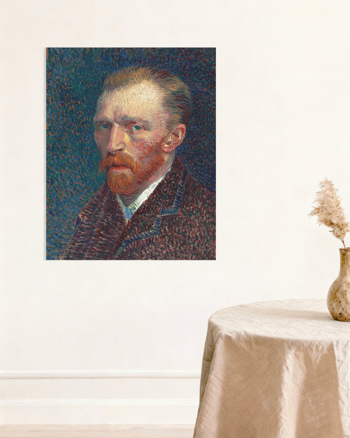 Plakat Autoportret na niebieskim tle w kropki (1887), Vincent van Gogh