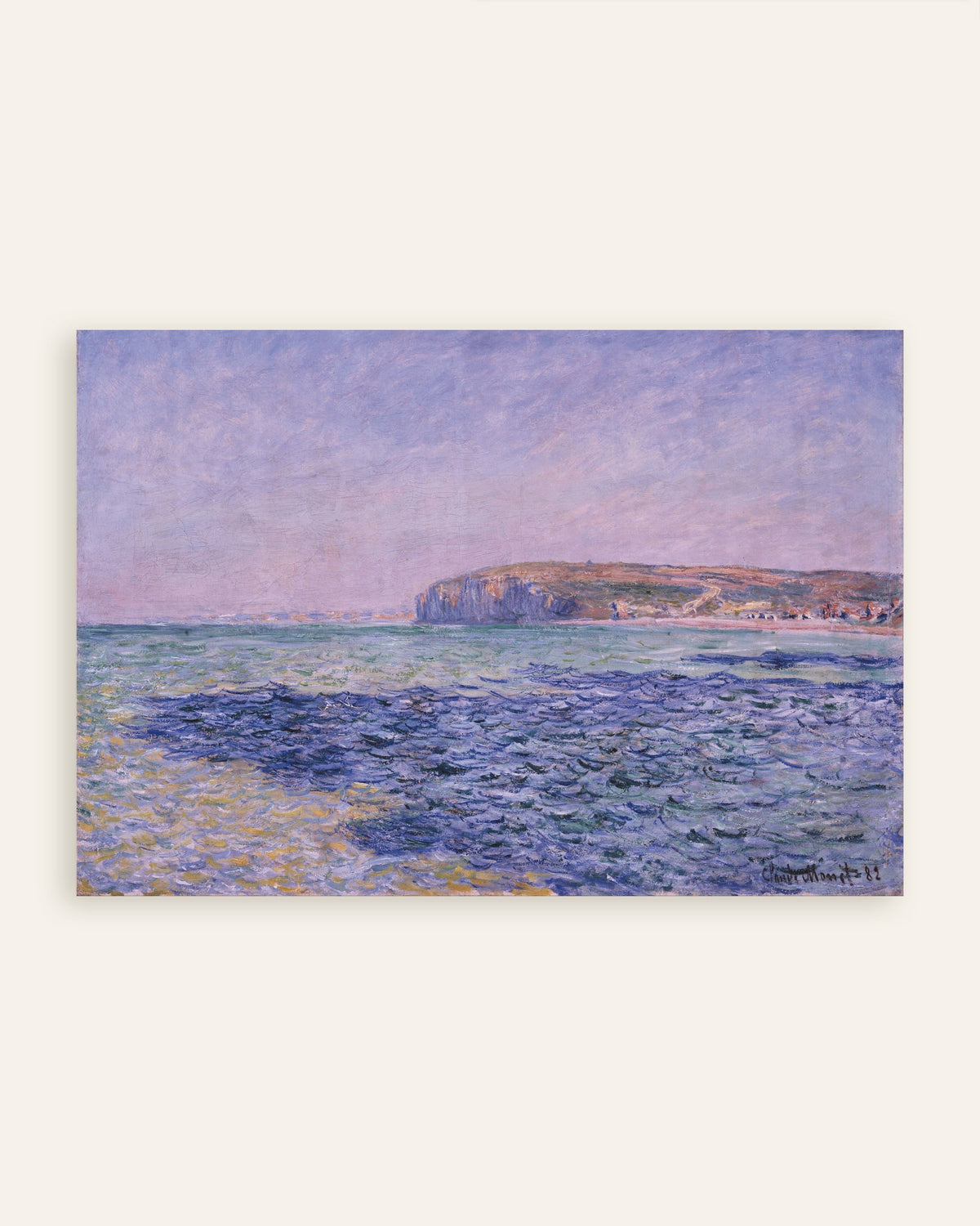 Plakat Cienie na morzu, klify w Pourville (1882), Claude Monet, miniatura