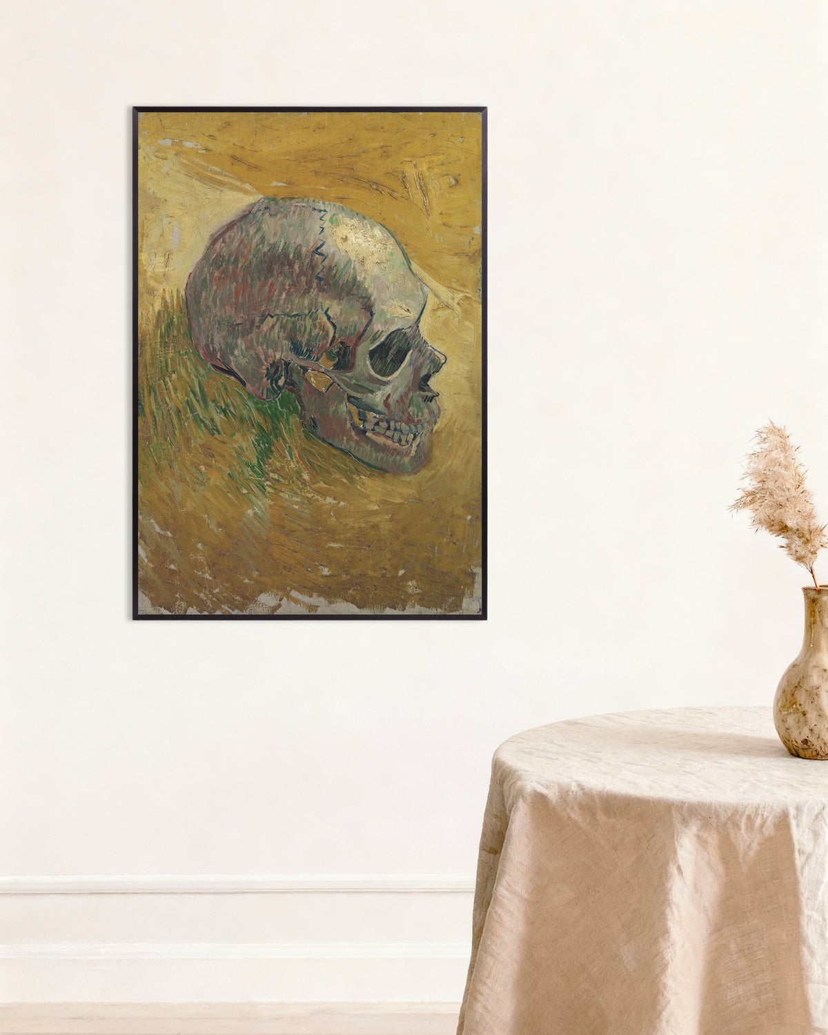 Plakat „Czaszka (1887) Vincenta van Gogha” w metalowej ramie